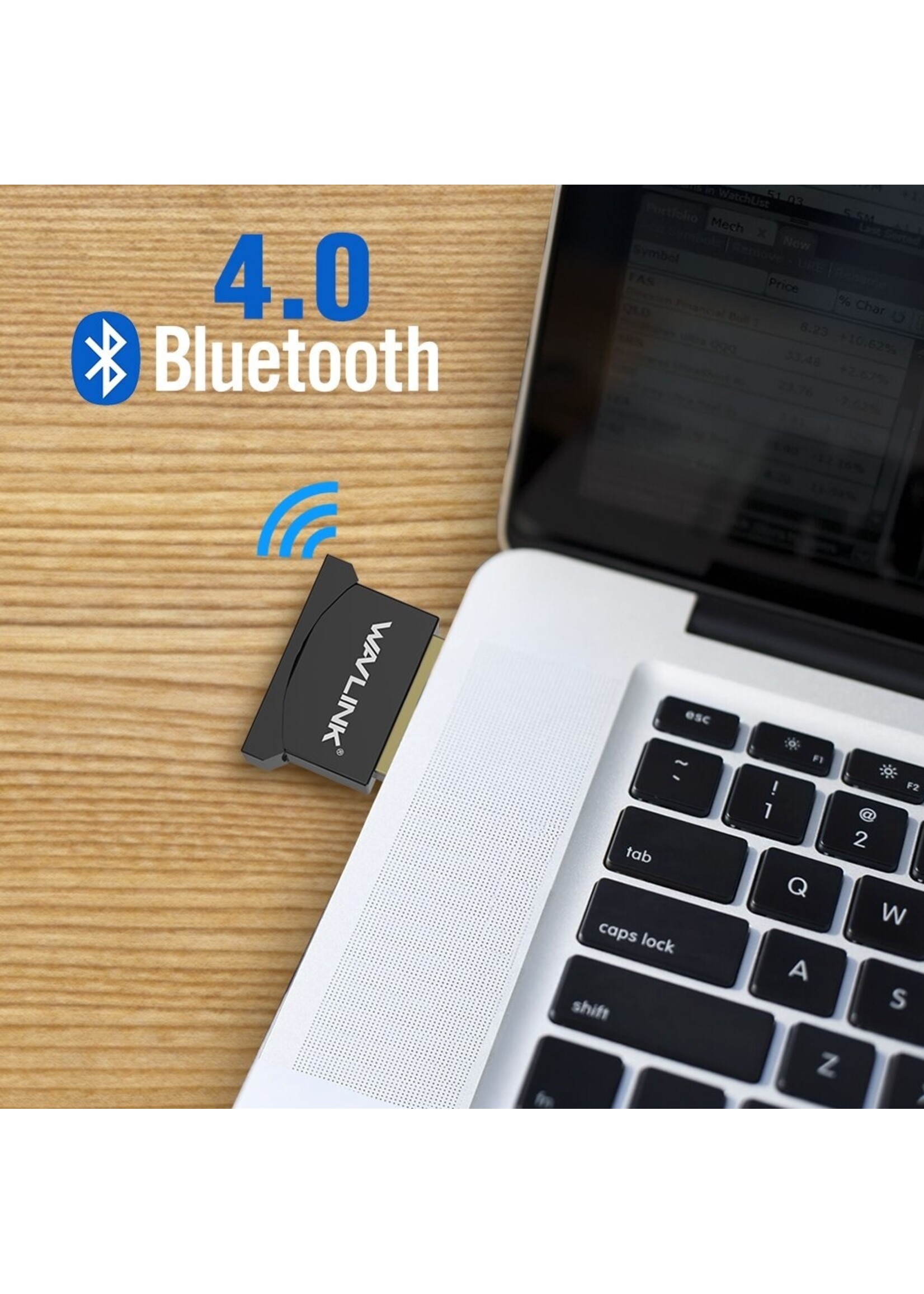 Wavlink Mini Usb Bluetooth Adapter V4.0 Dongle Low Energy USB Adapter Vergulde Plug & Play Micro Dongle voor PC Laptop Desktop