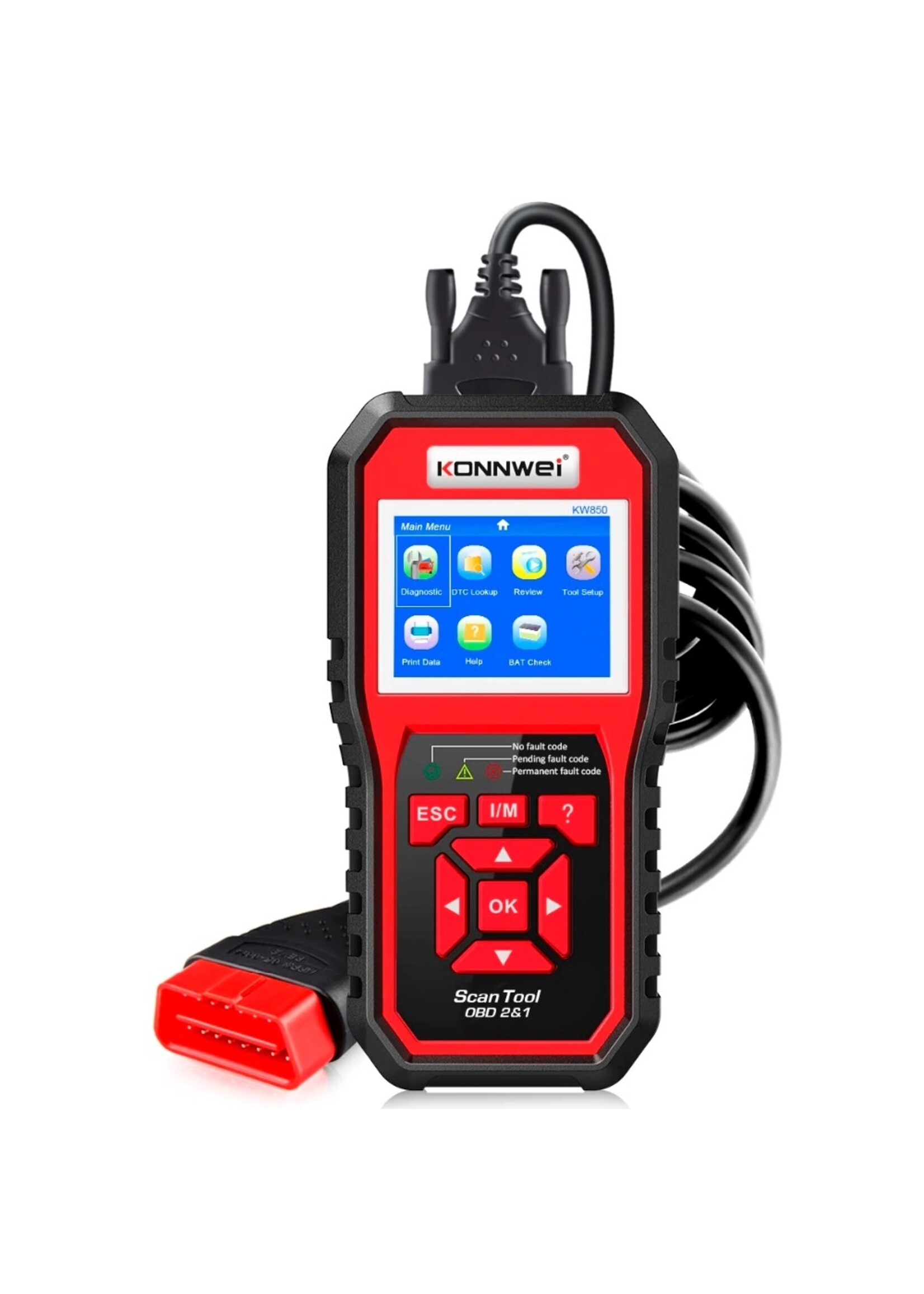 KONNWEI KONNWEI KW850 – Professionele OBD2 Auto Diagnostische Scanner