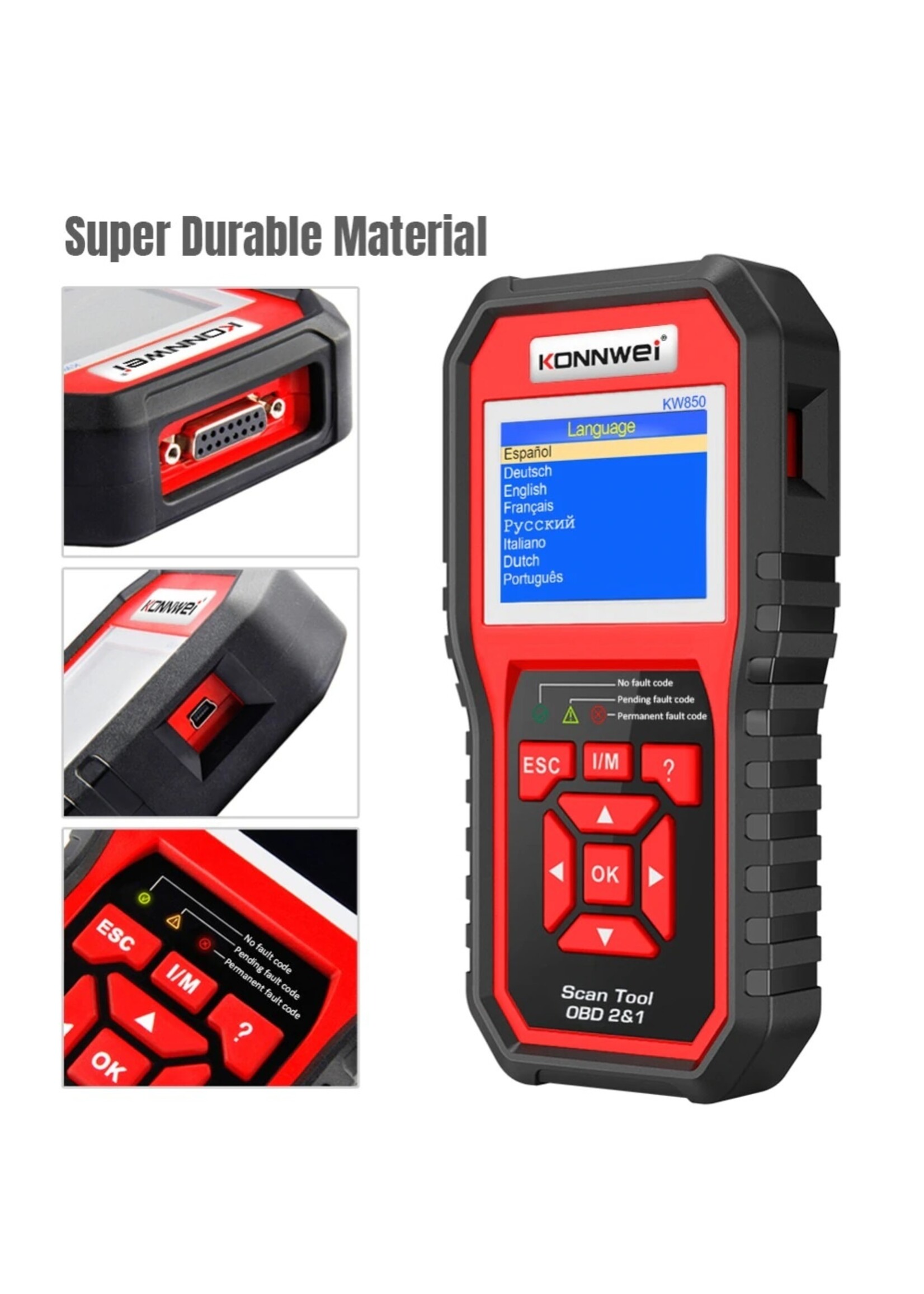 KONNWEI KONNWEI KW850 – Professionele OBD2 Auto Diagnostische Scanner