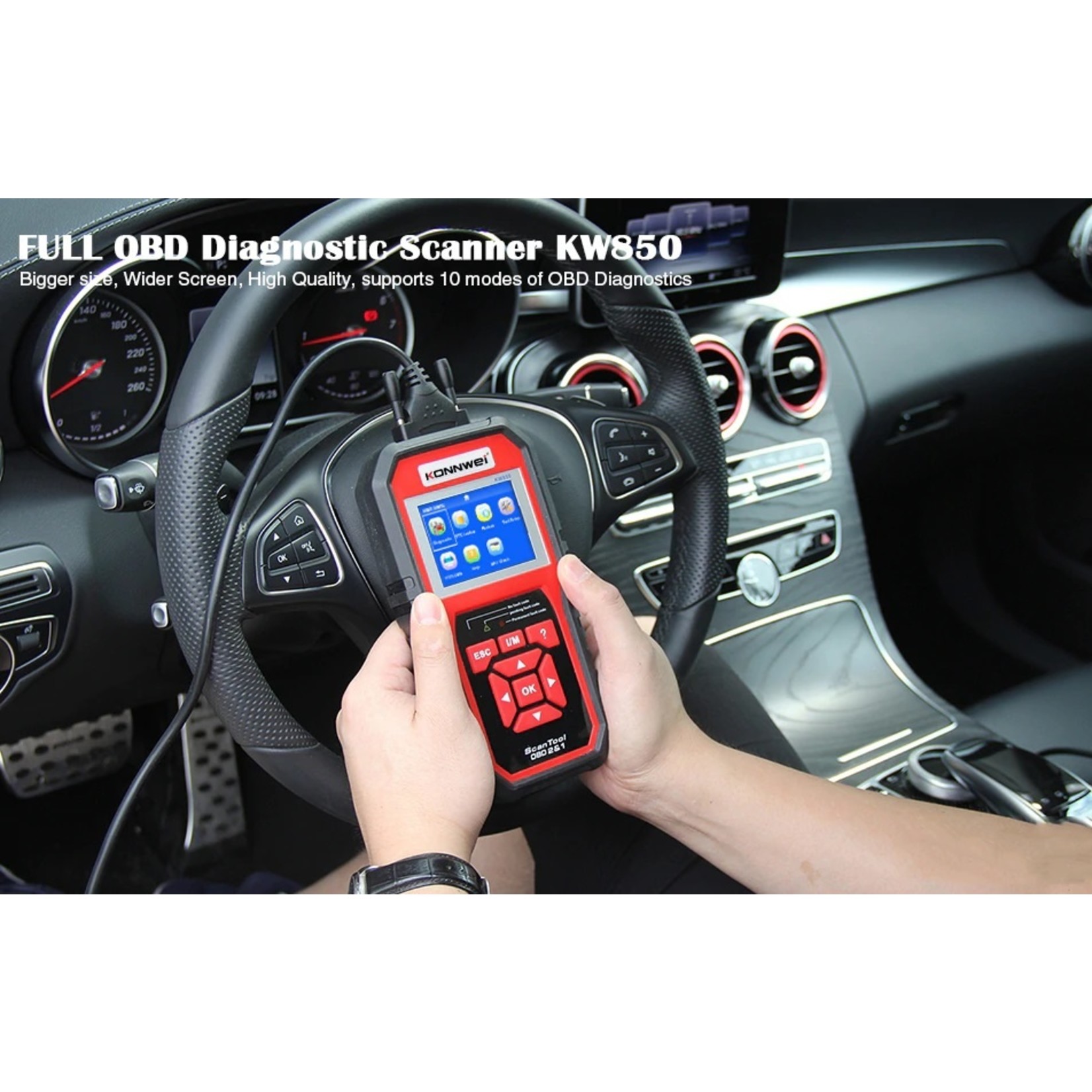KONNWEI KONNWEI KW850 – Professionele OBD2 Auto Diagnostische Scanner