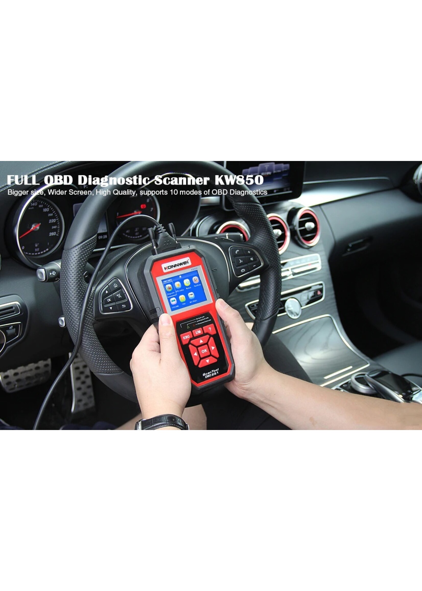KONNWEI KONNWEI KW850 – Professionele OBD2 Auto Diagnostische Scanner