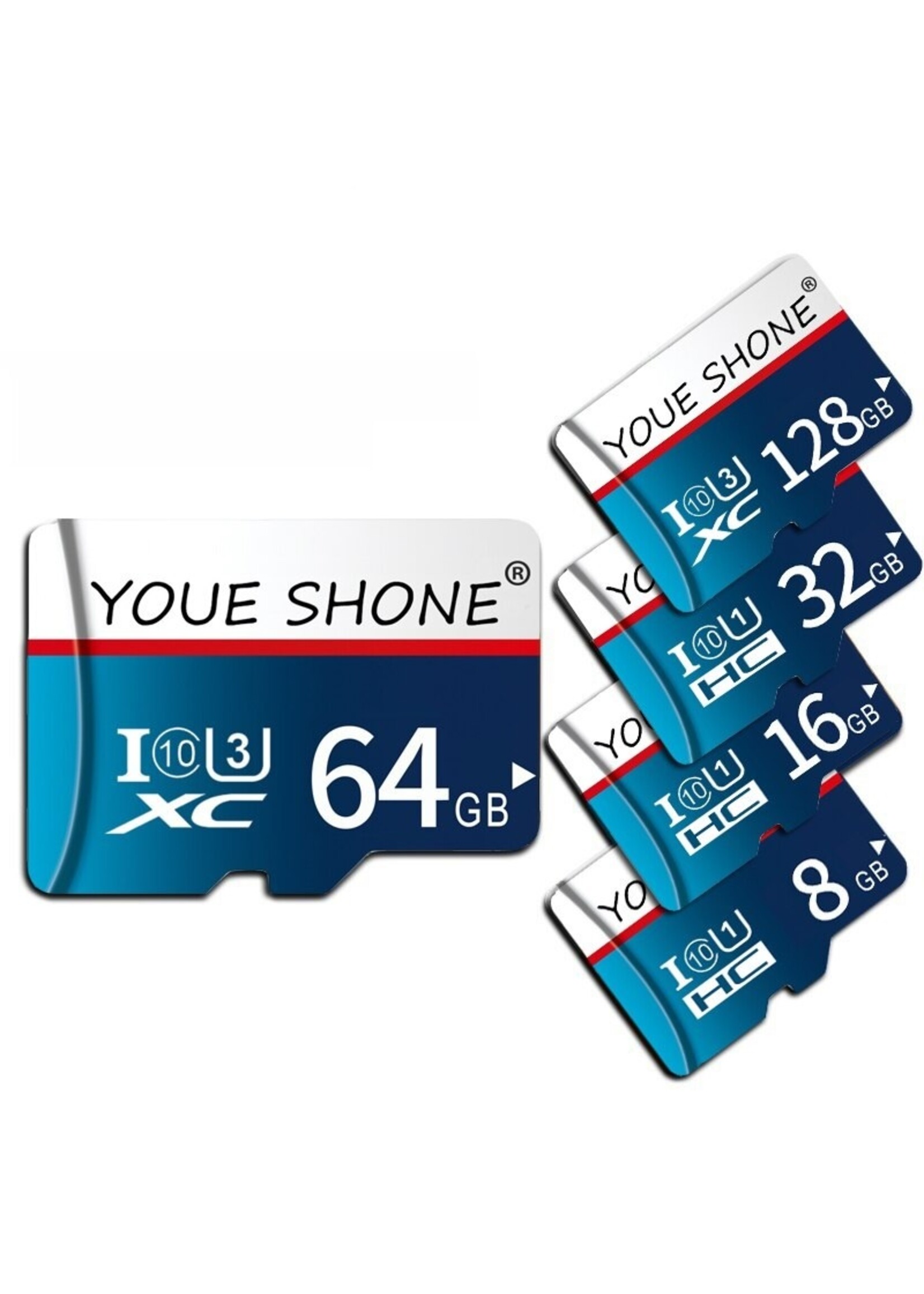 Micro sd-kaart Hoge Snelheid 8G 16G 32G Class-10 / SDHC Geheugen sd-kaart 128G 64G C10 / SDXC TF / Micro Card cartao de memoria