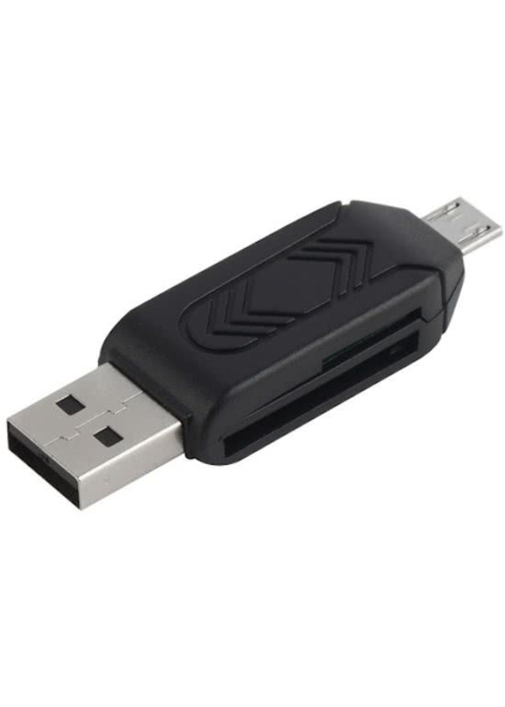 OTG Micro USB kaartlezer voor PC en Mobiele telefoon – Diverse Kleuren