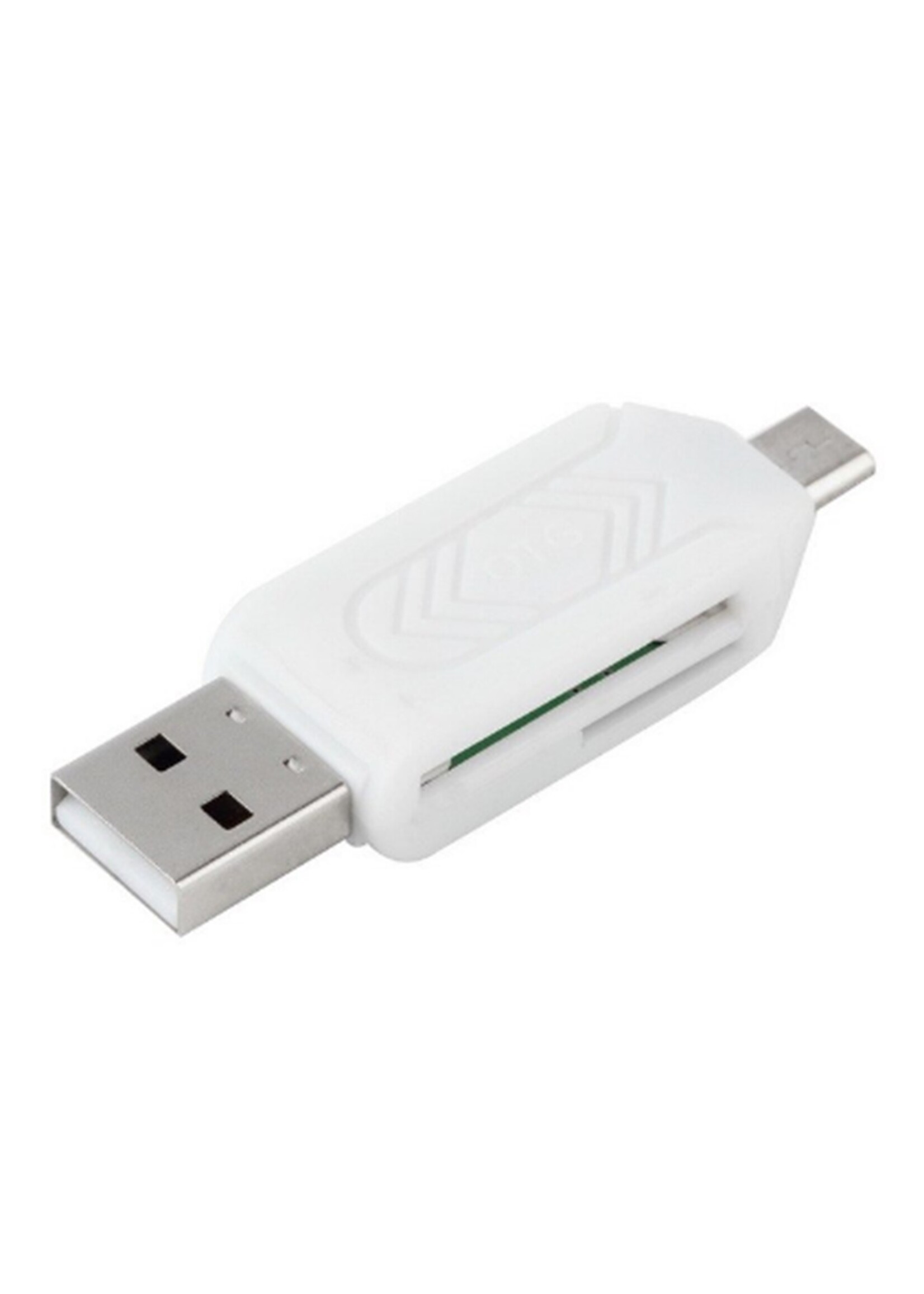OTG Micro USB kaartlezer voor PC en Mobiele telefoon – Diverse Kleuren
