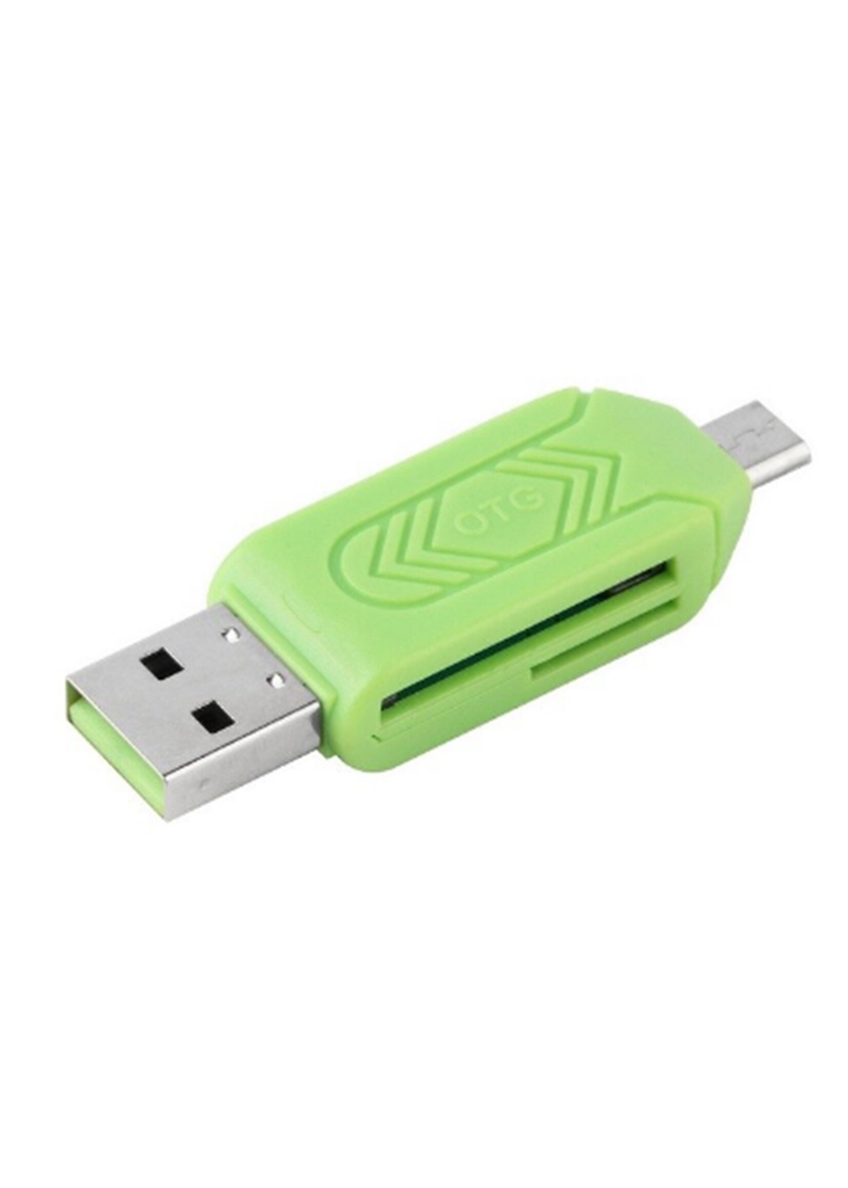 OTG Micro USB kaartlezer voor PC en Mobiele telefoon – Diverse Kleuren