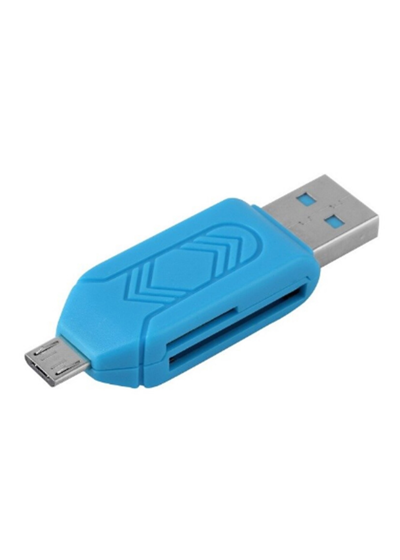 OTG Micro USB kaartlezer voor PC en Mobiele telefoon – Diverse Kleuren