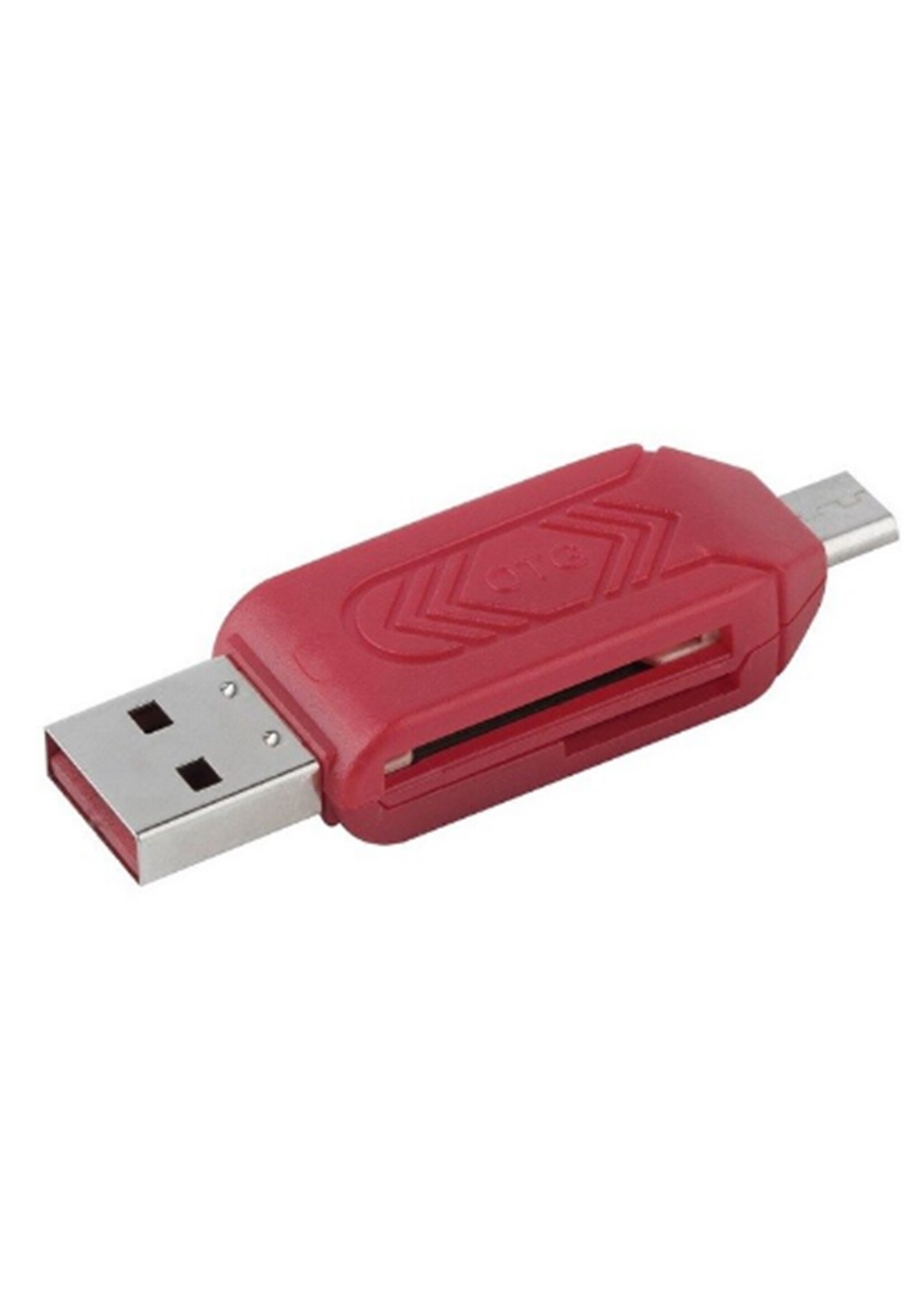 OTG Micro USB kaartlezer voor PC en Mobiele telefoon – Diverse Kleuren