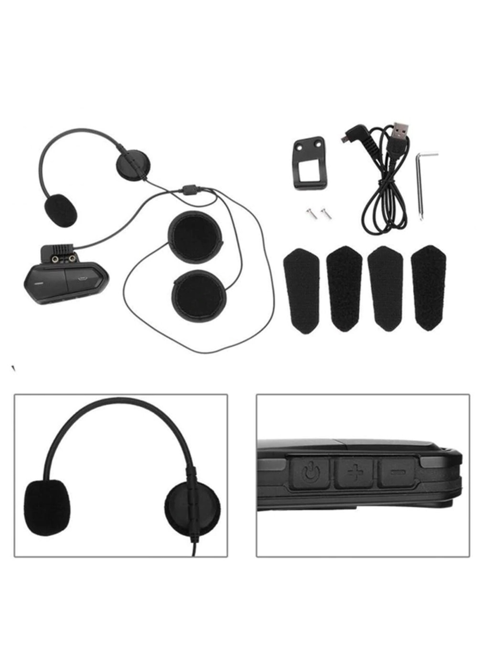 BT Motor Helm Headset - Handsfree - Intercom Communicatie - Motorfiets Bluetooth Helm Headset