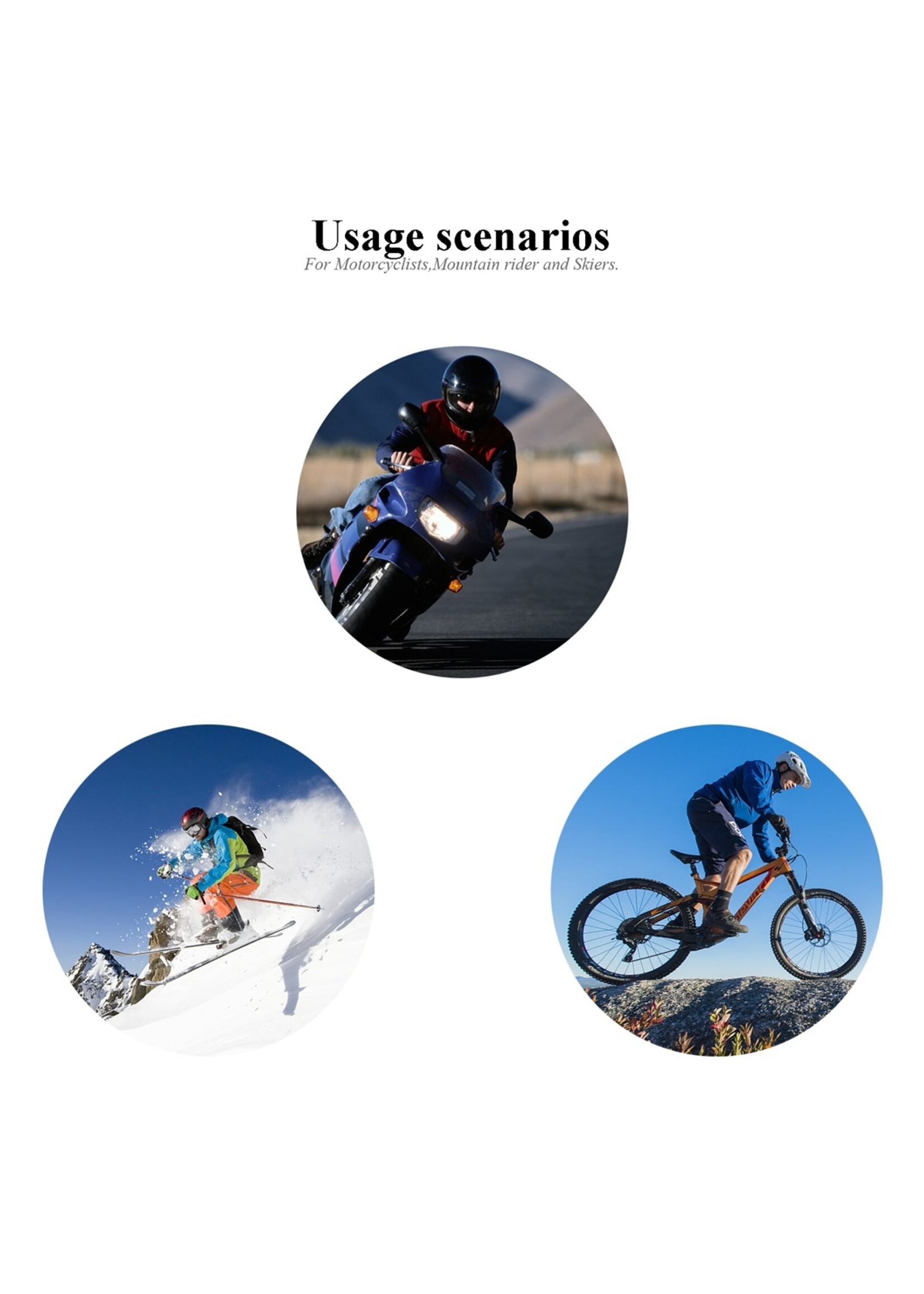 WT003 Bluetooth-communicatiesysteem voor motorfietsen.