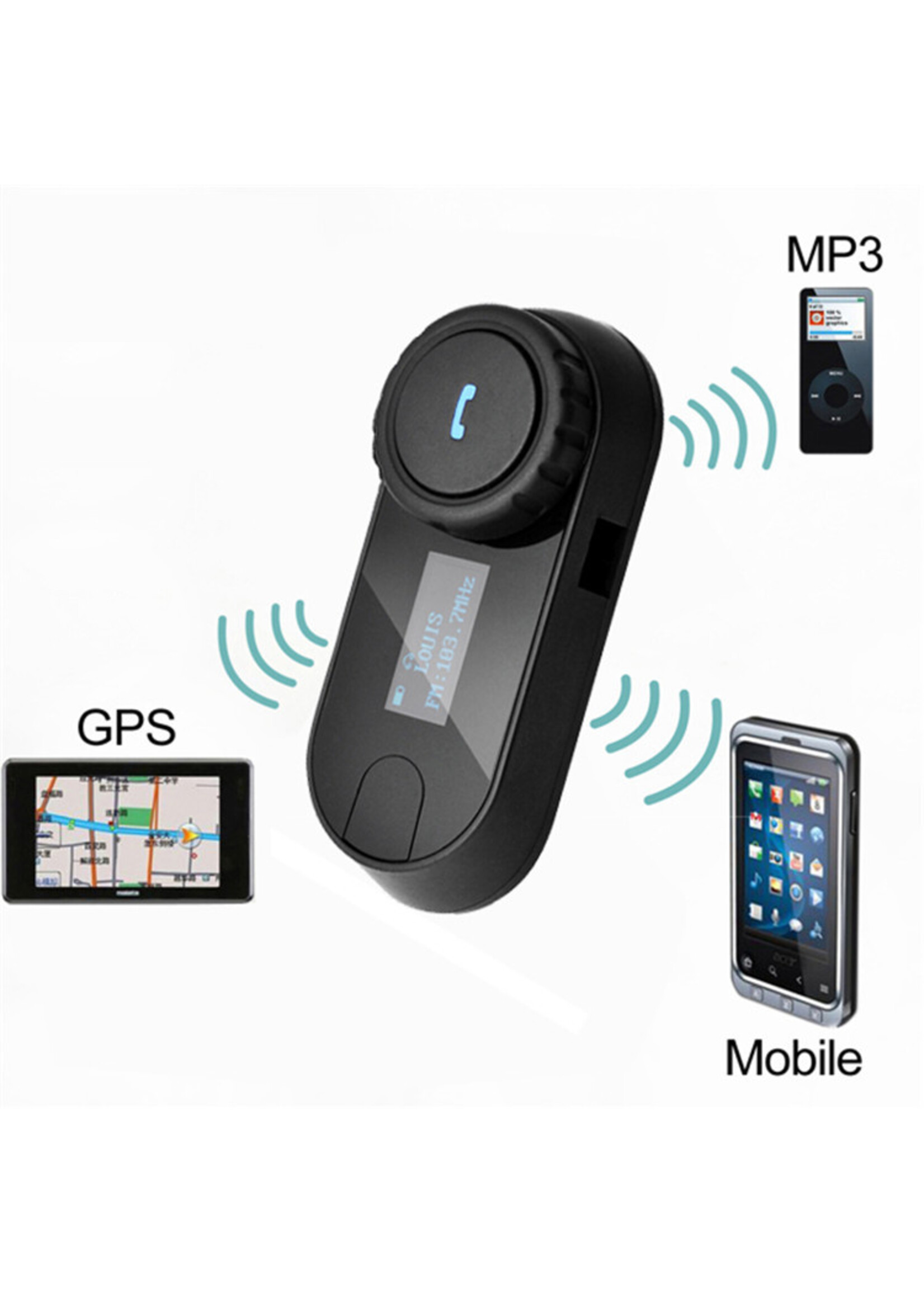 T-COMSC Motor Intercom Headset Interphone