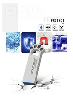 Usb flash drive 32 gb metalen USB 3.0 zilveren pendrive - grijs