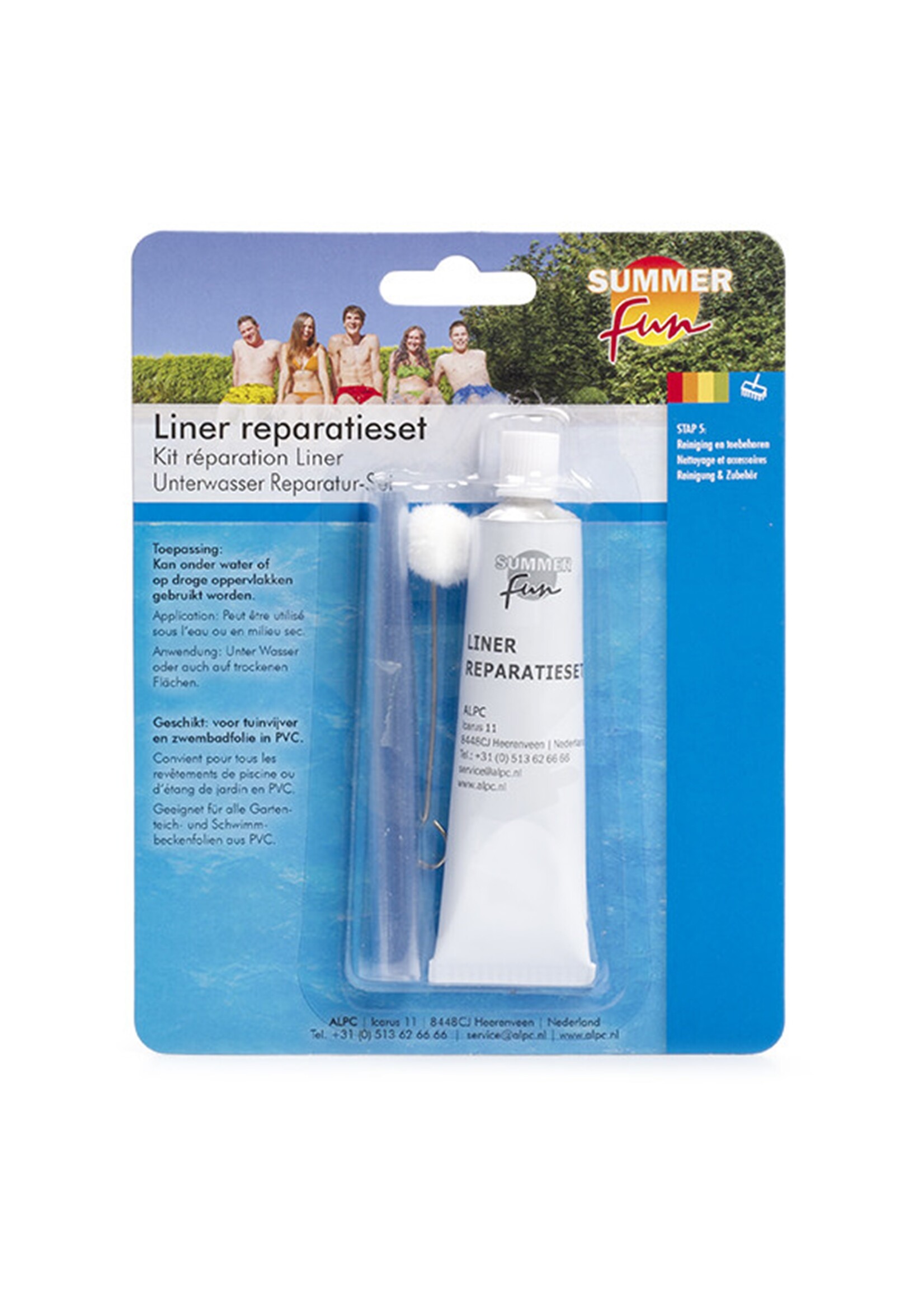 Zwembad reparatieset – voor zowel zwembadartikel, luchtbedden – Summerfun - zwembad reparatie