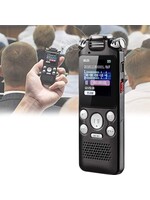Draagbare spraakrecorder, dictafoon Ruisonderdrukking A-B herhalen Tweewegmicrofoon Lossless multifunctioneel USB-opladen voor
