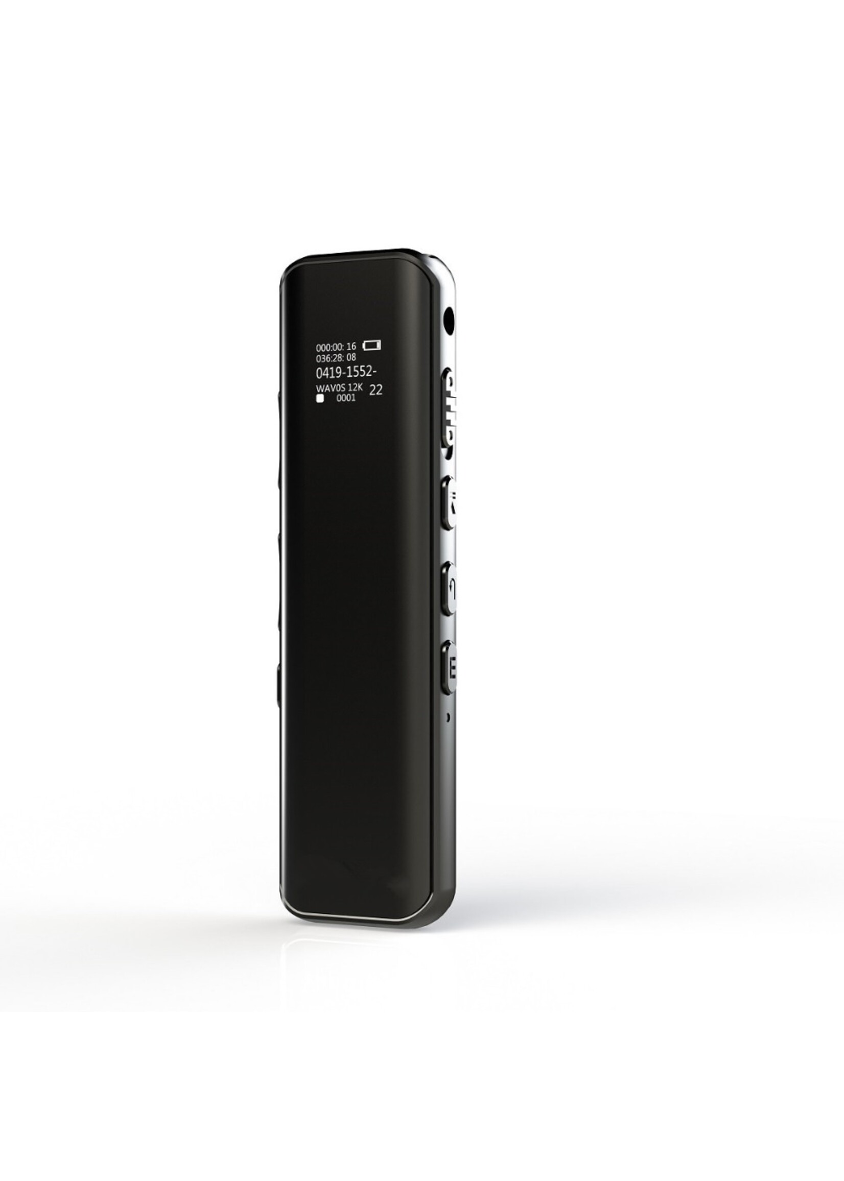 8gb Digitale spraakrecorder Sneltoets Geluid Audio-opname Dubbele microfoons Ruisonderdrukkingsvergrendeling 3D Edge Screen Spraakgestuurd