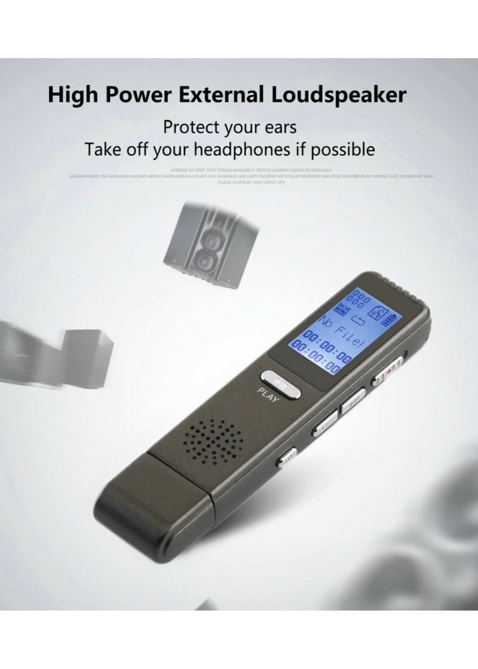 Premium Digitale Recorder - Premium Voice Recorder - Multifunctionele Voice Recorder - Dictafoon 8 GB - Audio Memo Recorder Met USB - Spraak Recorder - Sound – Geluid Recorder - Opname Apparaat - Met MP3 Speler Functie – 8GB