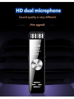 Premium Digitale Recorder - Premium Voice Recorder - Multifunctionele Voice Recorder - Dictafoon 8 GB - Audio Memo Recorder Met USB - Spraak Recorder - Sound – Geluid Recorder - Opname Apparaat - Met MP3 Speler Functie – 8GB