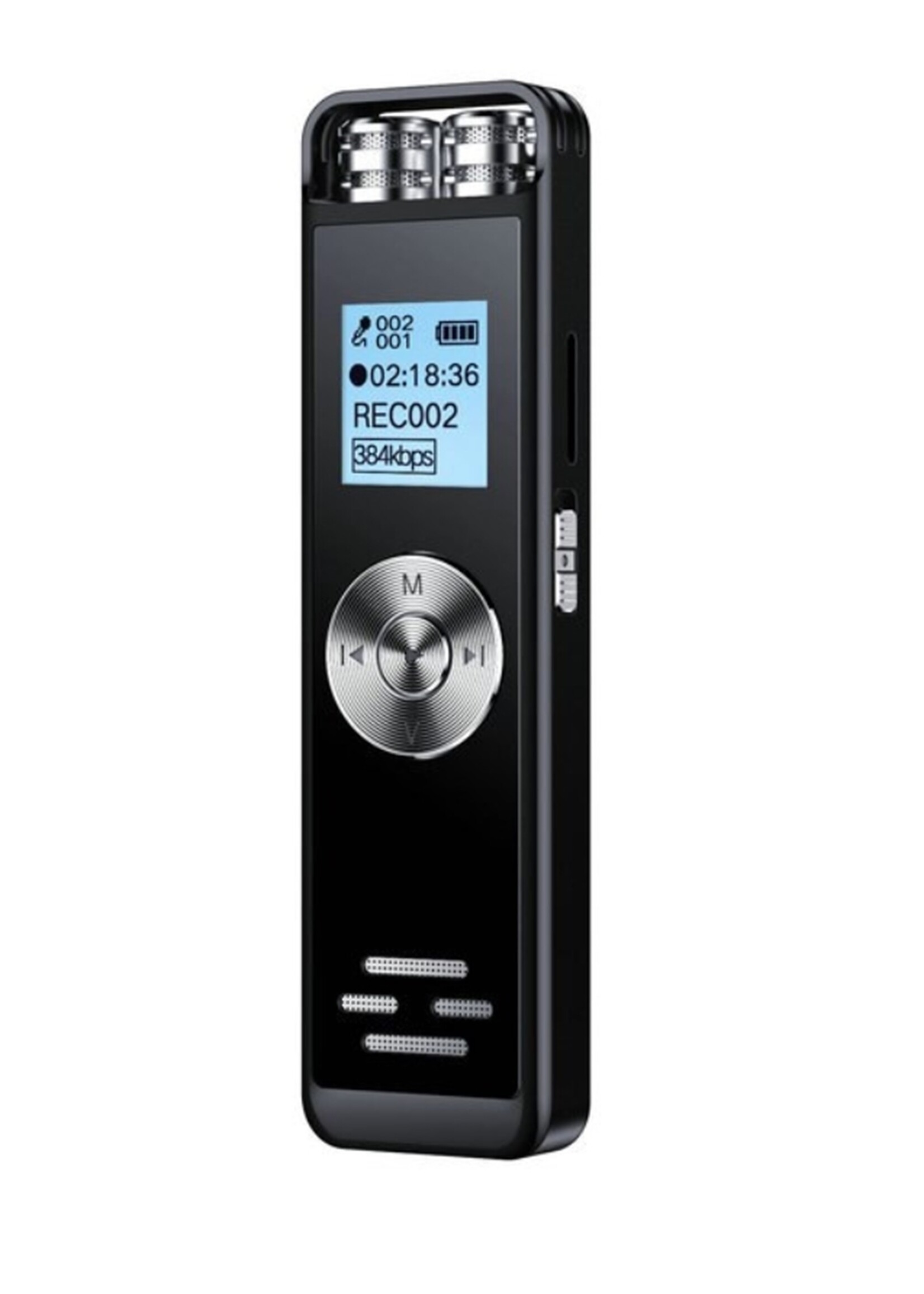 Premium Digitale Recorder - Premium Voice Recorder - Multifunctionele Voice Recorder - Dictafoon 8 GB - Audio Memo Recorder Met USB - Spraak Recorder - Sound – Geluid Recorder - Opname Apparaat - Met MP3 Speler Functie – 8GB