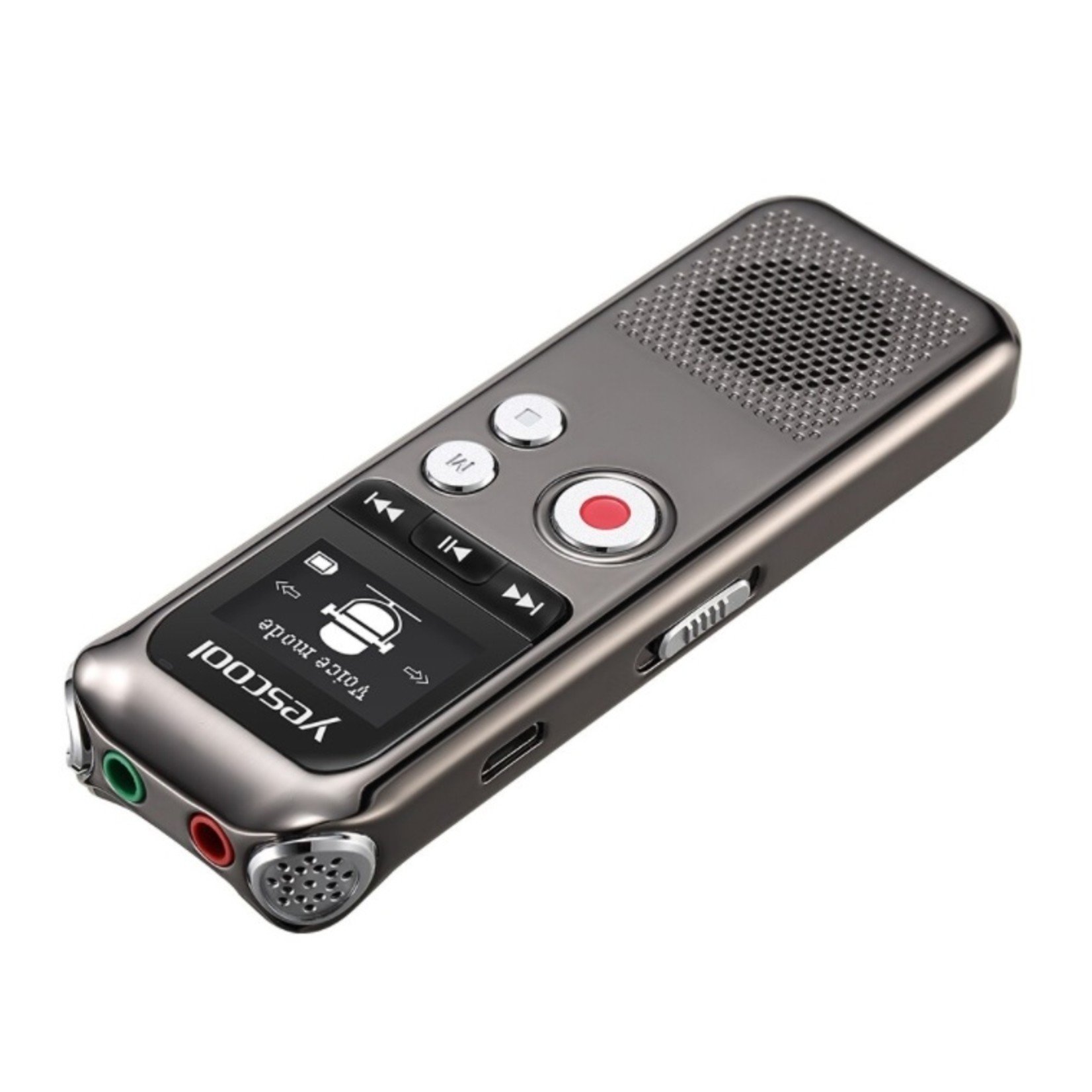 Premium Digitale Recorder - Premium Voice Recorder - Multifunctionele Voice Recorder - Dictafoon 8 GB - Audio Memo Recorder Met USB - Spraak Recorder - Sound – Geluid Recorder - Opname Apparaat - Met MP3 Speler Functie – 8GB