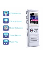 Premium Digitale Recorder - Premium Voice Recorder - Multifunctionele Voice Recorder - Dictafoon 16 GB - Audio Memo Recorder Met USB - Spraak Recorder - Sound – Geluid Recorder - Opname Apparaat - Met MP3 Speler Functie – 16GB