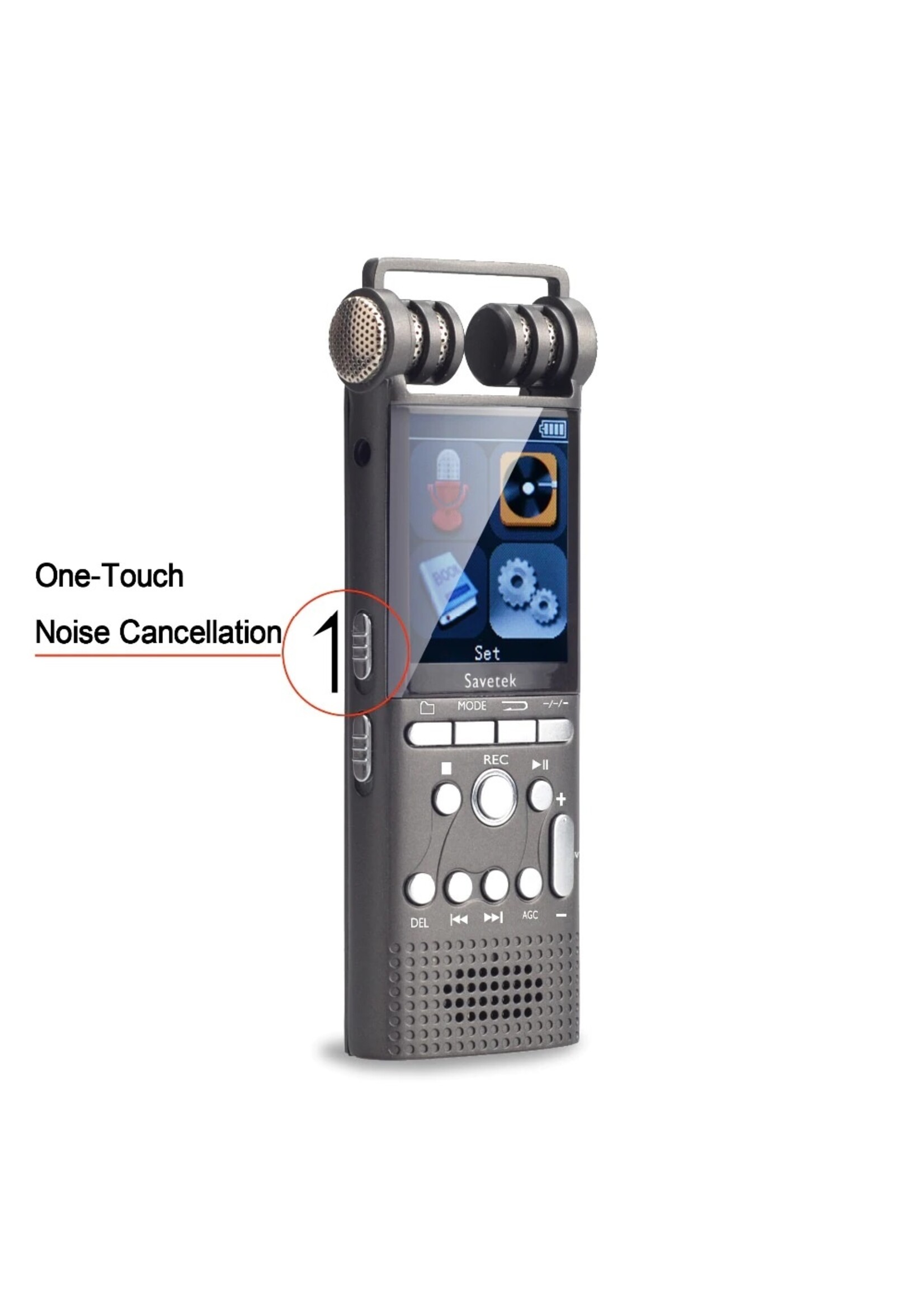 Premium Digitale Recorder - Premium Voice Recorder - Multifunctionele Voice Recorder - Dictafoon 8 GB - Audio Memo Recorder Met USB - Spraak Recorder - Sound – Geluid Recorder - Opname Apparaat - Met MP3 Speler Functie – Zwart