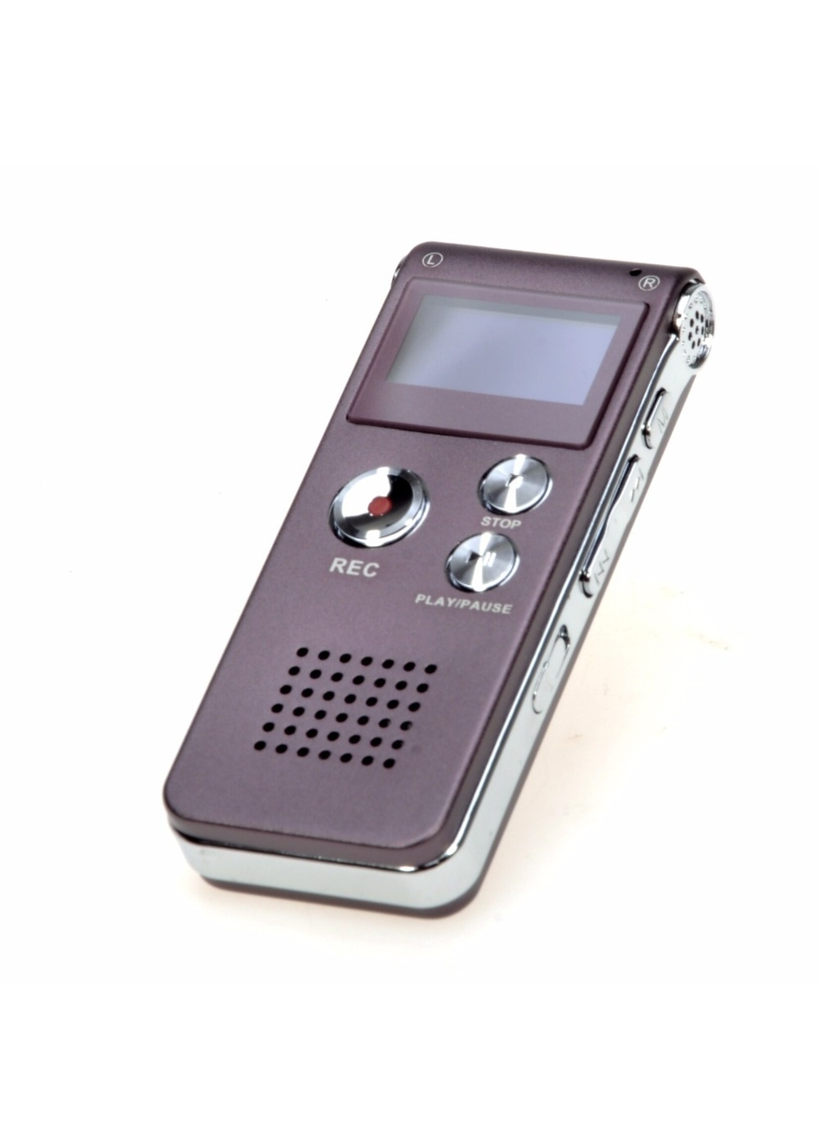 Premium Digitale - Premium Voice Recorder - Multifunctionele Voice Recorder - Dictafoon 16 GB - Audio Memo Recorder Met USB - Spraak Recorder - Sound – Geluid Recorder - Opname Apparaat - Met MP3 Speler Functie – Paars