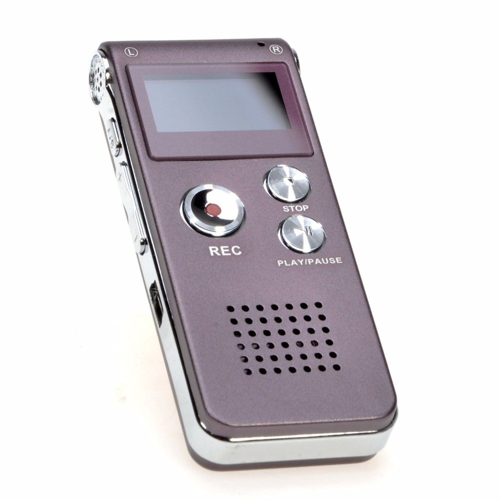 Premium Digitale - Premium Voice Recorder - Multifunctionele Voice Recorder - Dictafoon 16 GB - Audio Memo Recorder Met USB - Spraak Recorder - Sound – Geluid Recorder - Opname Apparaat - Met MP3 Speler Functie – Paars