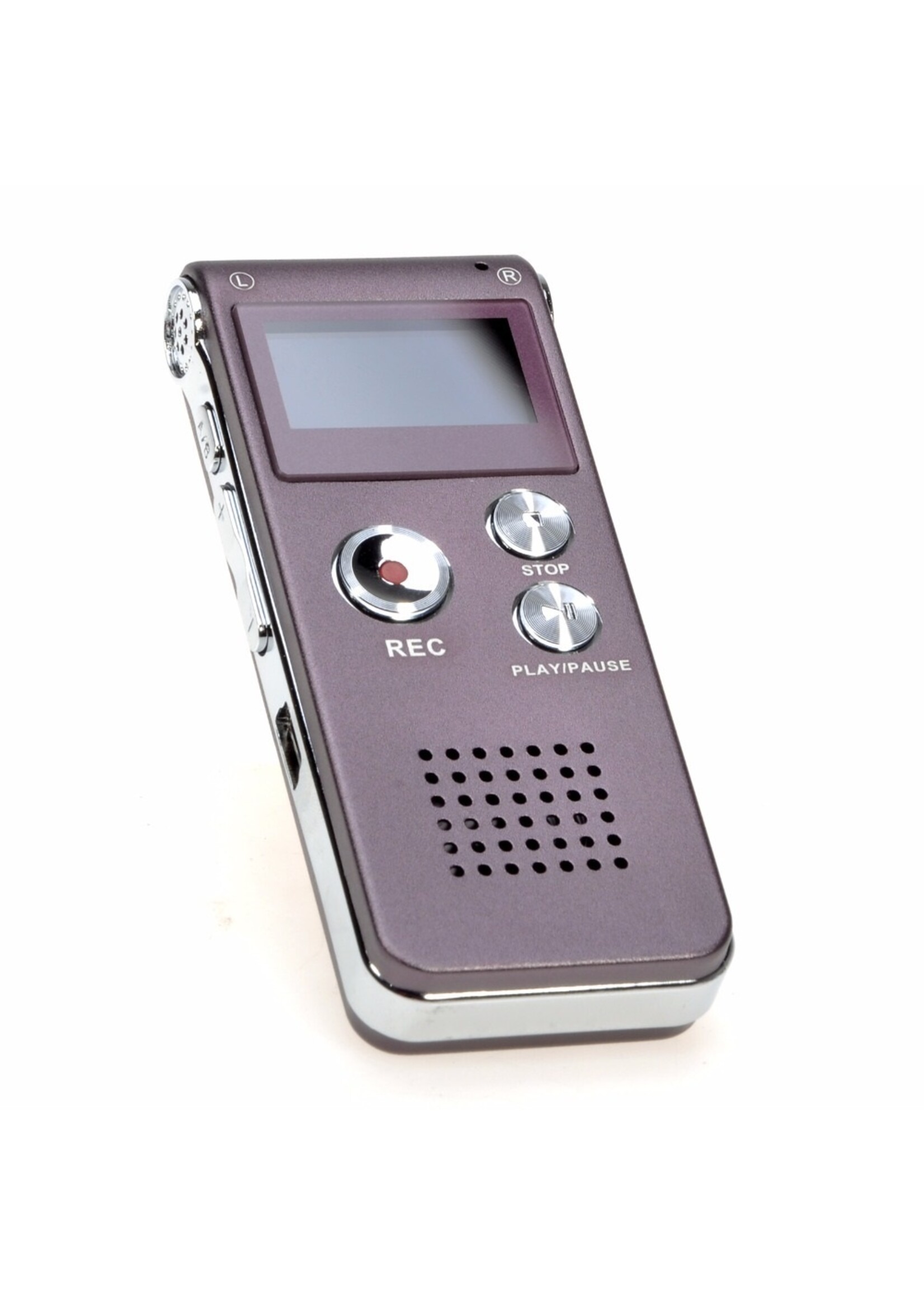 Premium Digitale - Premium Voice Recorder - Multifunctionele Voice Recorder - Dictafoon 16 GB - Audio Memo Recorder Met USB - Spraak Recorder - Sound – Geluid Recorder - Opname Apparaat - Met MP3 Speler Functie – Paars