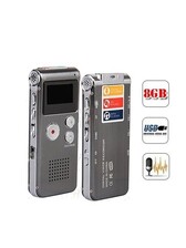 Vicloon Digitale Spraakrecorder – 64GB – Met MP3-speler – HD Stereo – Voor Lezingen, Interviews En Vergaderingen