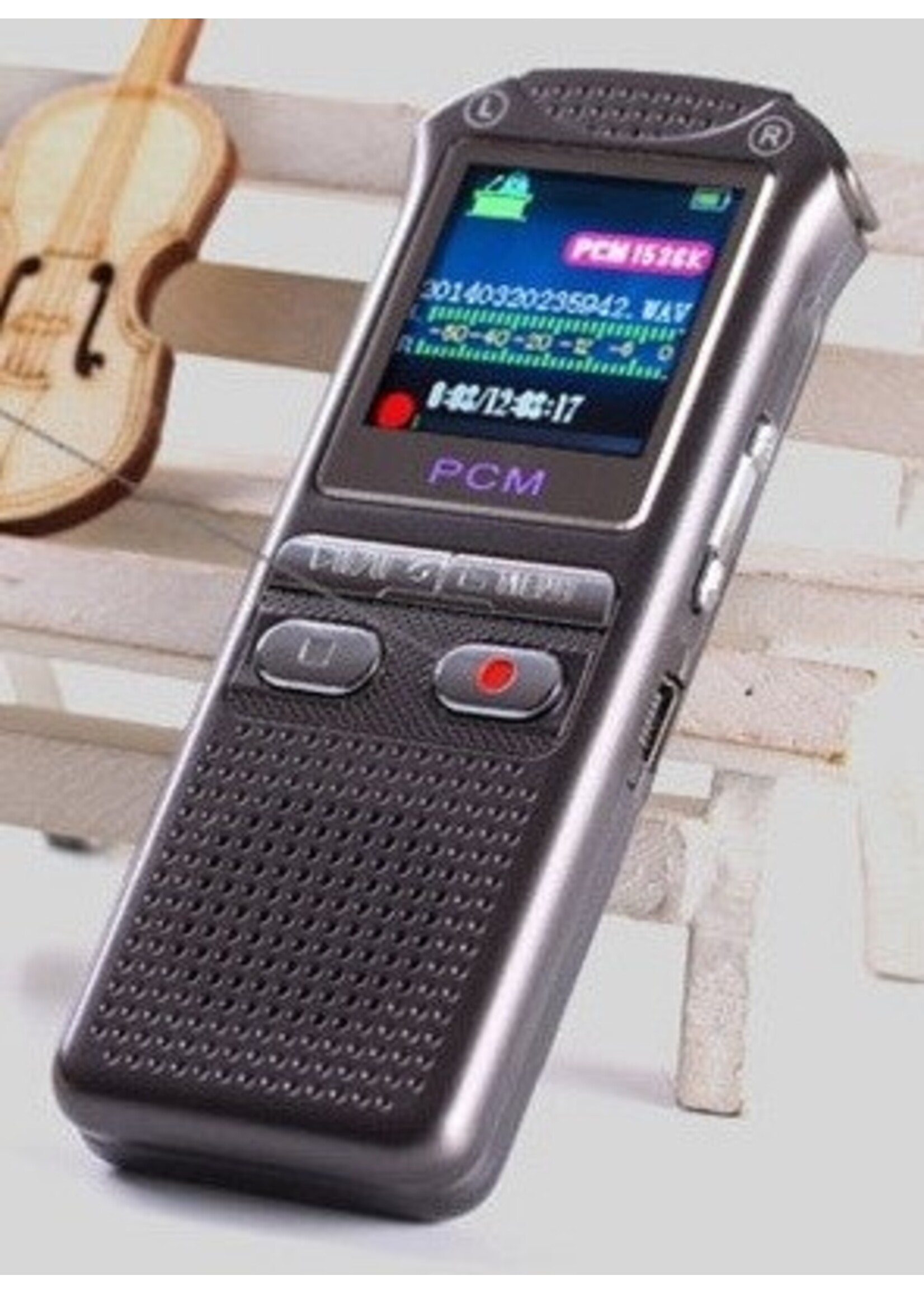 audiorecorder 60m, spraakrecorder 8GB, tijdstempel + spraakgestuurd + wachtwoord digitale recorder