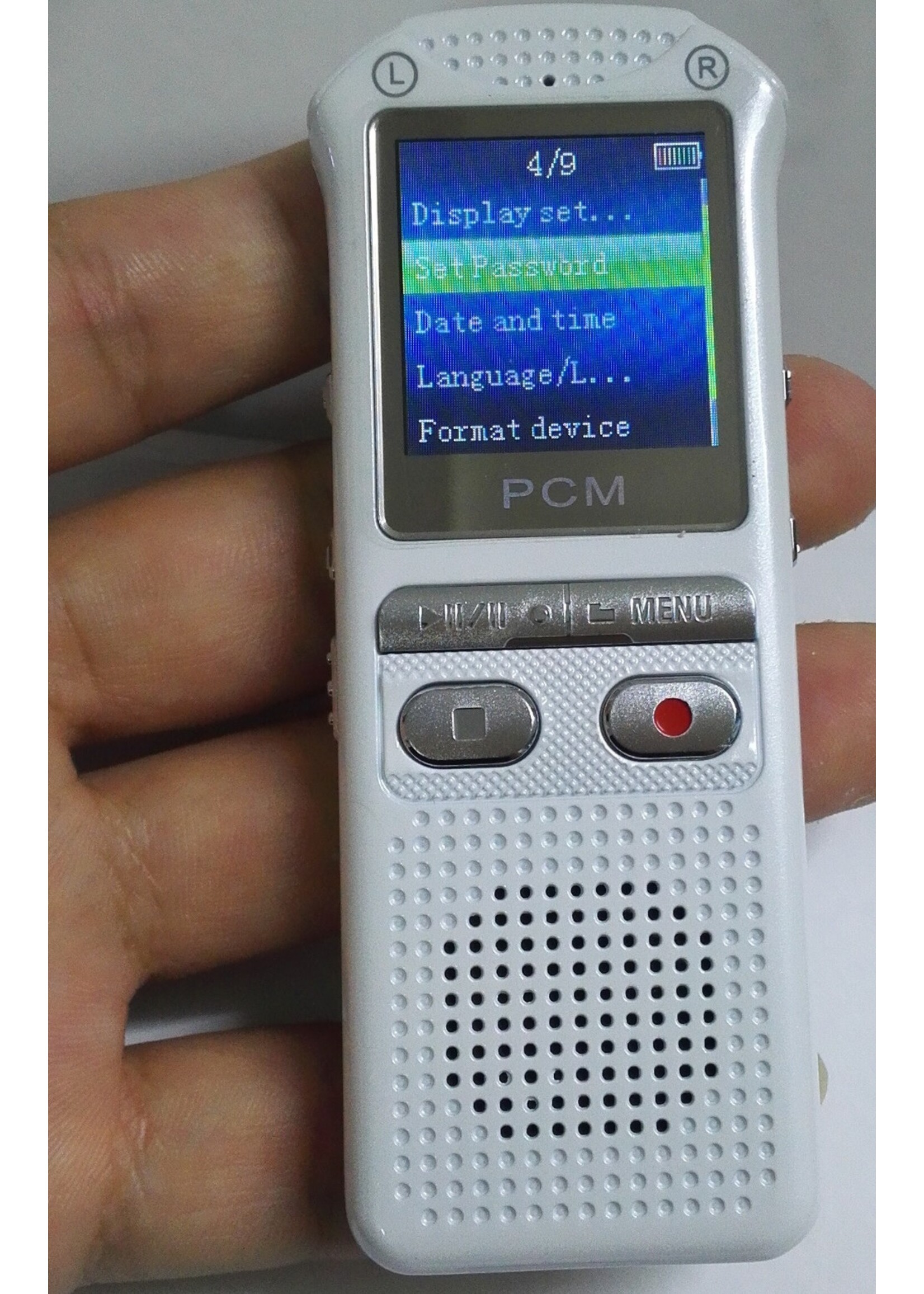 audiorecorder 60m, spraakrecorder 8GB, tijdstempel + spraakgestuurd + wachtwoord digitale recorder