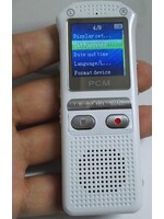 audiorecorder 60m, spraakrecorder 16GB, tijdstempel + spraakgestuurd + wachtwoord digitale recorder