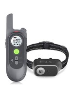 Trainingshalsband voor honden met spraakopdracht, zoemer, vibratie- en vibratiemodus, oplaadbare waterdichte schokabsorberende halsband voor honden, met afstandsbediening van 250meter bereik