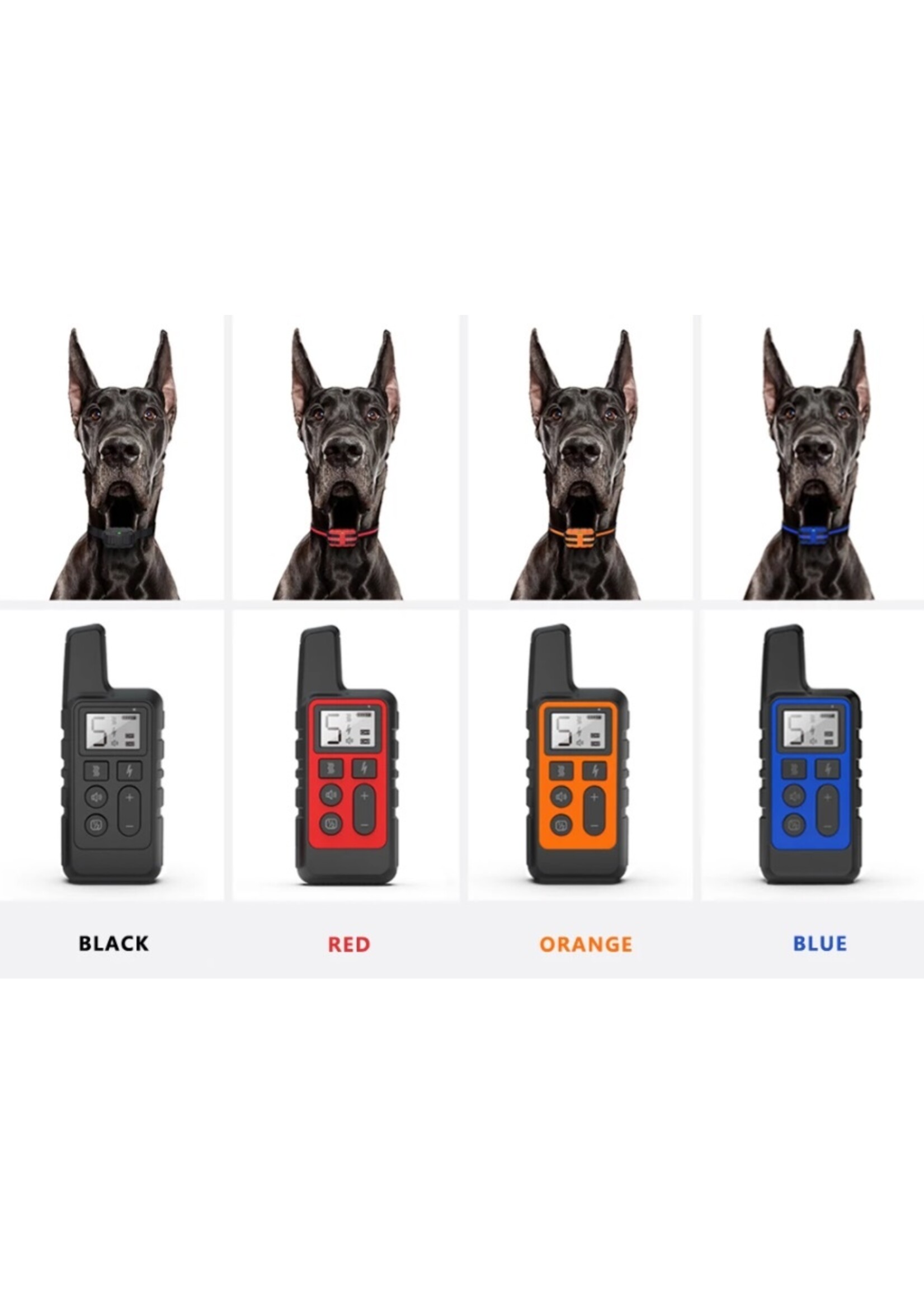 Honden trainingshalsband - Huisdier – Waterdicht - Oplaadbaar - Schokgeluid - Trillingen Antischors 250m Afstandsbediening voor meerdere maten honden