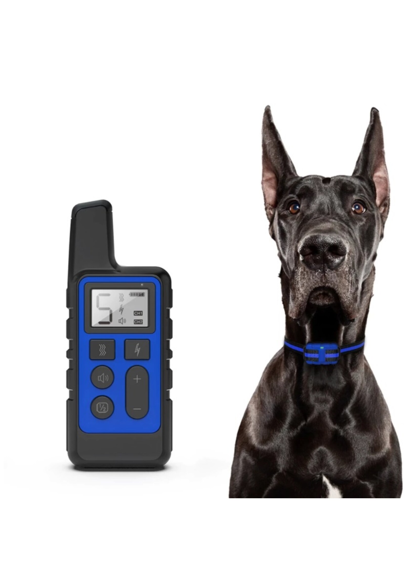 Honden trainingshalsband - Huisdier – Waterdicht - Oplaadbaar - Schokgeluid - Trillingen Antischors 250m Afstandsbediening voor meerdere maten honden