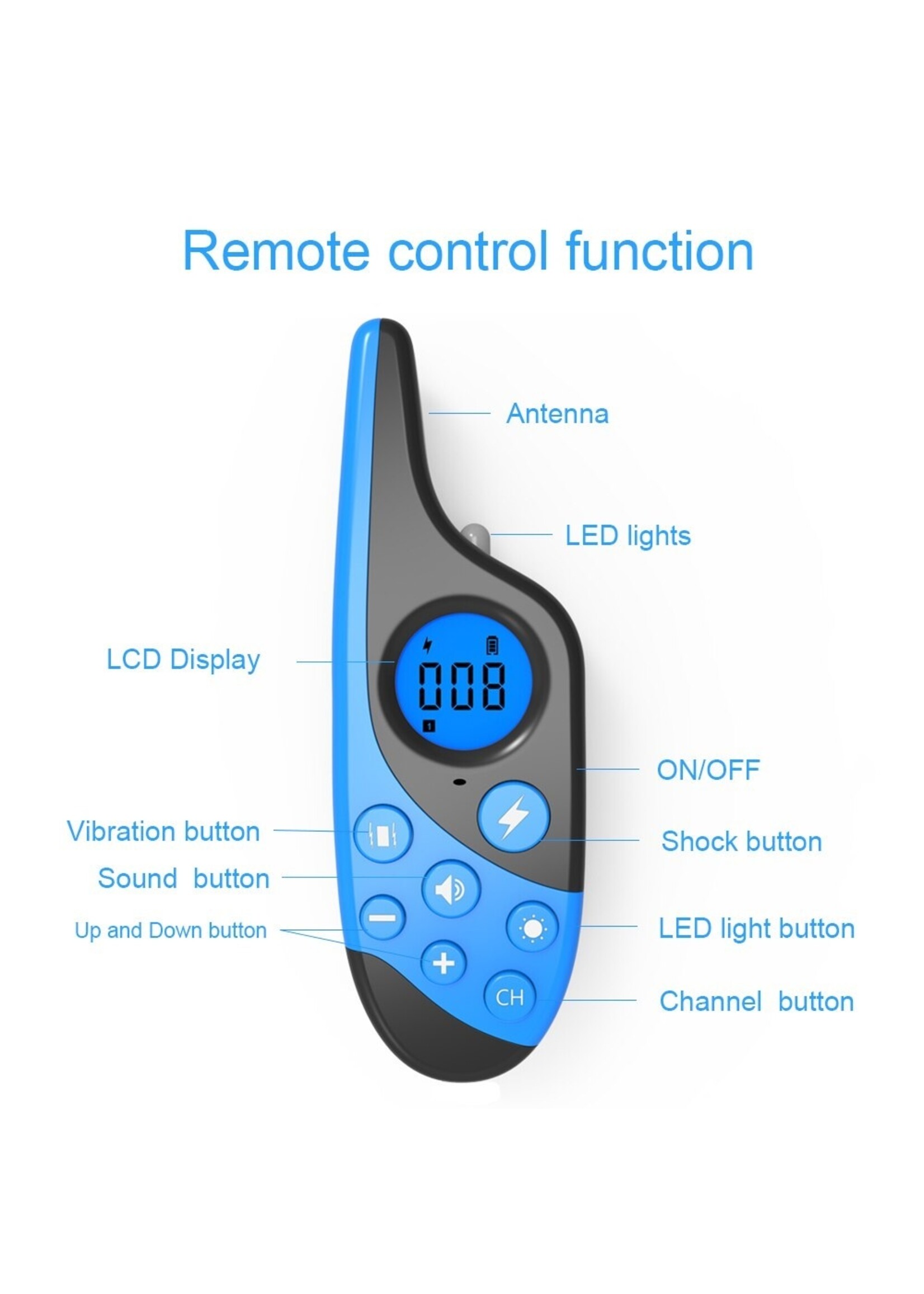Doggy Training 300 M Pet Geluid, trilling en schok modus - Elektronisch - Stop Honden Blaffen Waterdichte en Oplaadbare Trainingsapparatuur