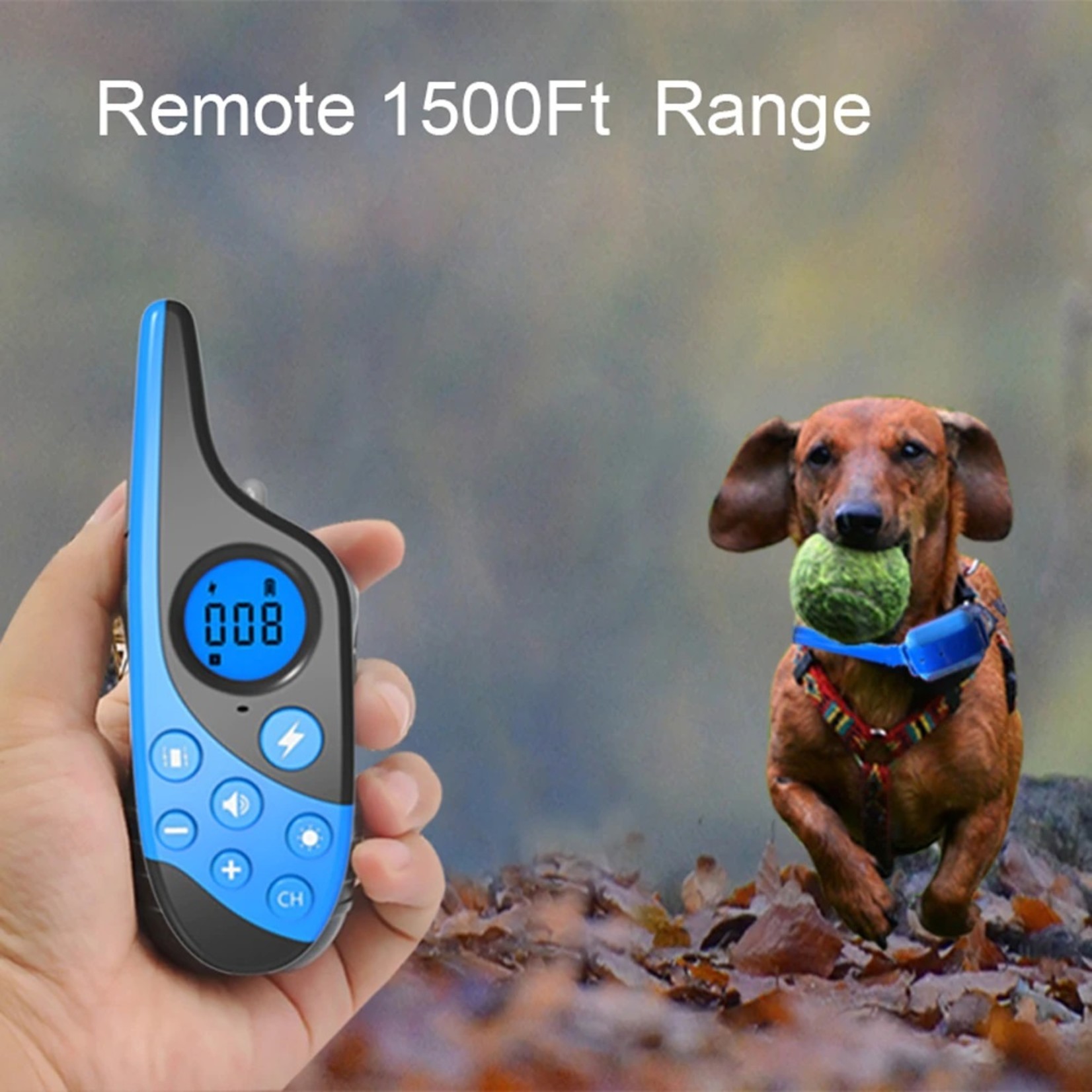 Doggy Training 500 M Pet Geluid, trilling en schok modus - Elektronisch - Stop Honden Blaffen Waterdichte en Oplaadbare Trainingsapparatuur