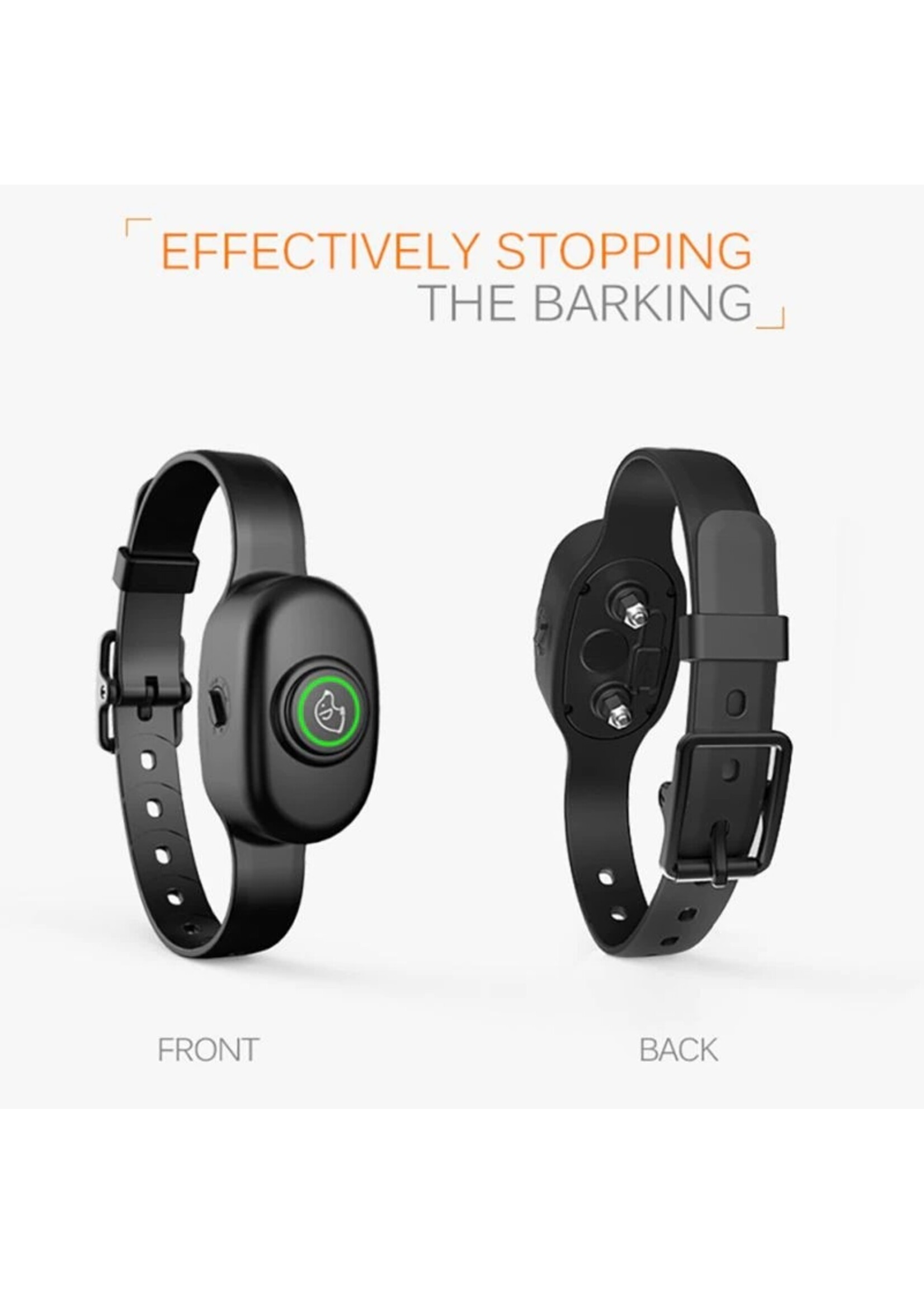 Oplaadbare Anti blaf hond Puppy Pet Training Halsband Bark Terminator Stop Elektrische schok Dierbenodigdheden Nieuw