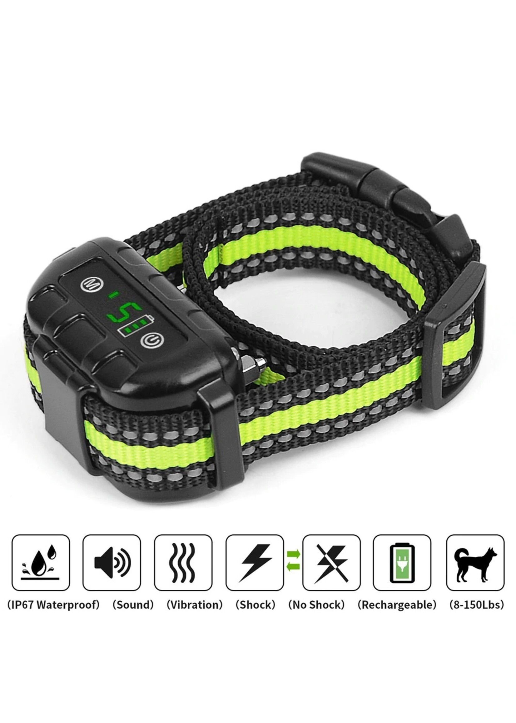 Anti-Blafband – Oplaadbare – Pieptoon - Trillingen Hond Geen blaftrainingshalsband voor kleine middelgrote grote honden