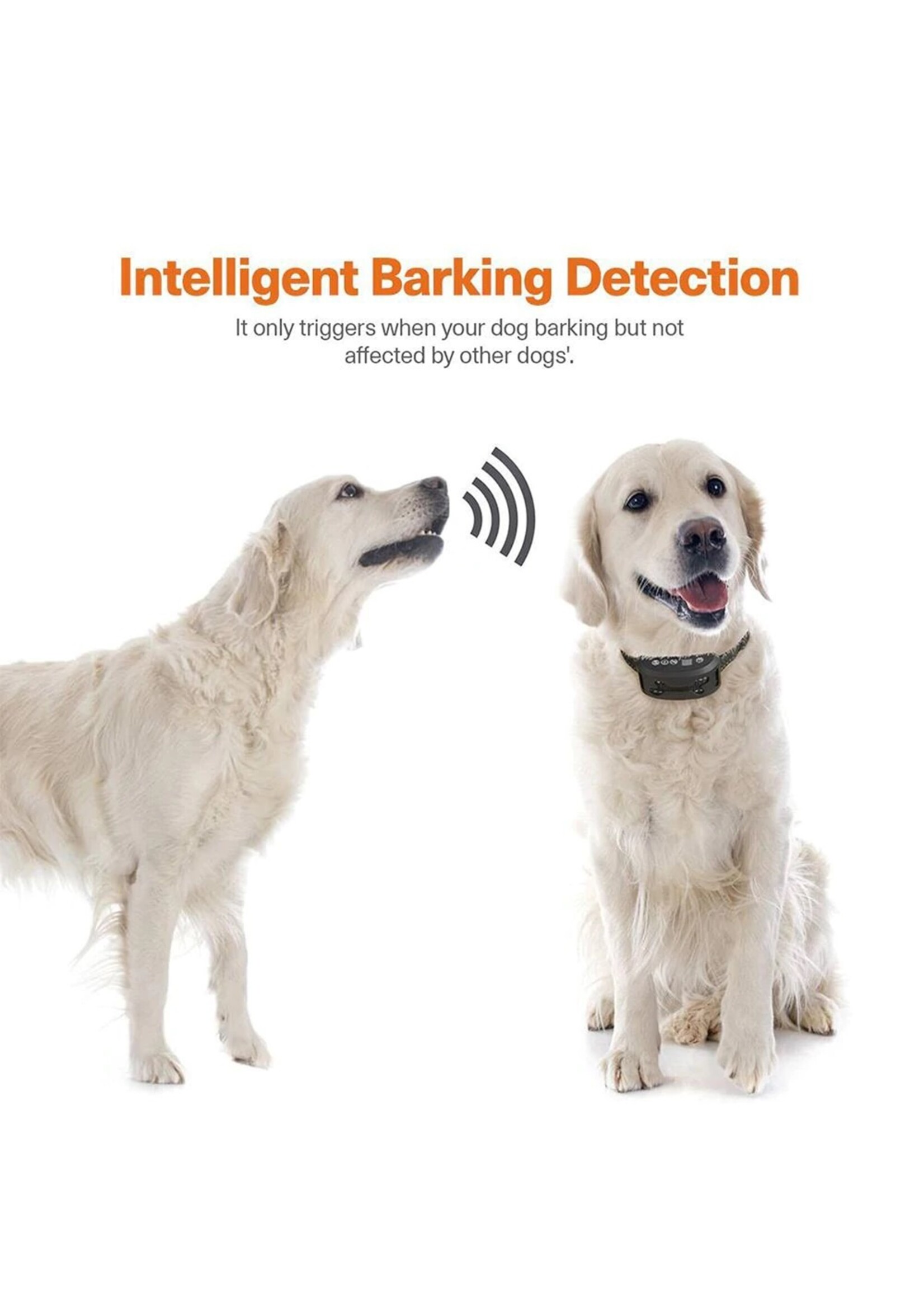 USB Oplaadbare Anti Blafband voor honden - Ultrasone honden Training Halsband - Trillingen Anti blafband - Blafcontrolehalsband voor honden