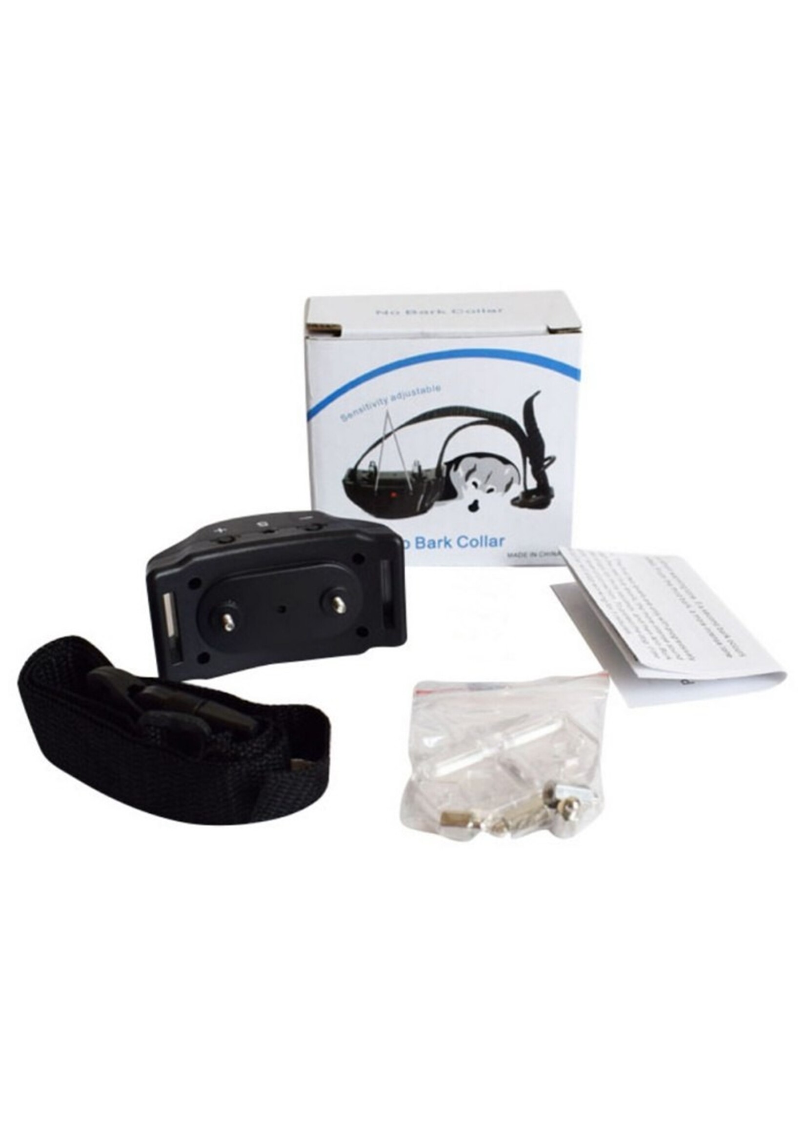 Anti-blafband – Blafband – Stroomband -  Electric halsband - 7 niveaus - 3,5 tot 55 kg  Anti Blafband - Stroomband – Blafband - 20 tot 51 cm
