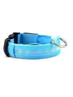 LED HALSBAND- STANDAARD BLAUW – Halsband voor uw hond – Halsband met verlichting