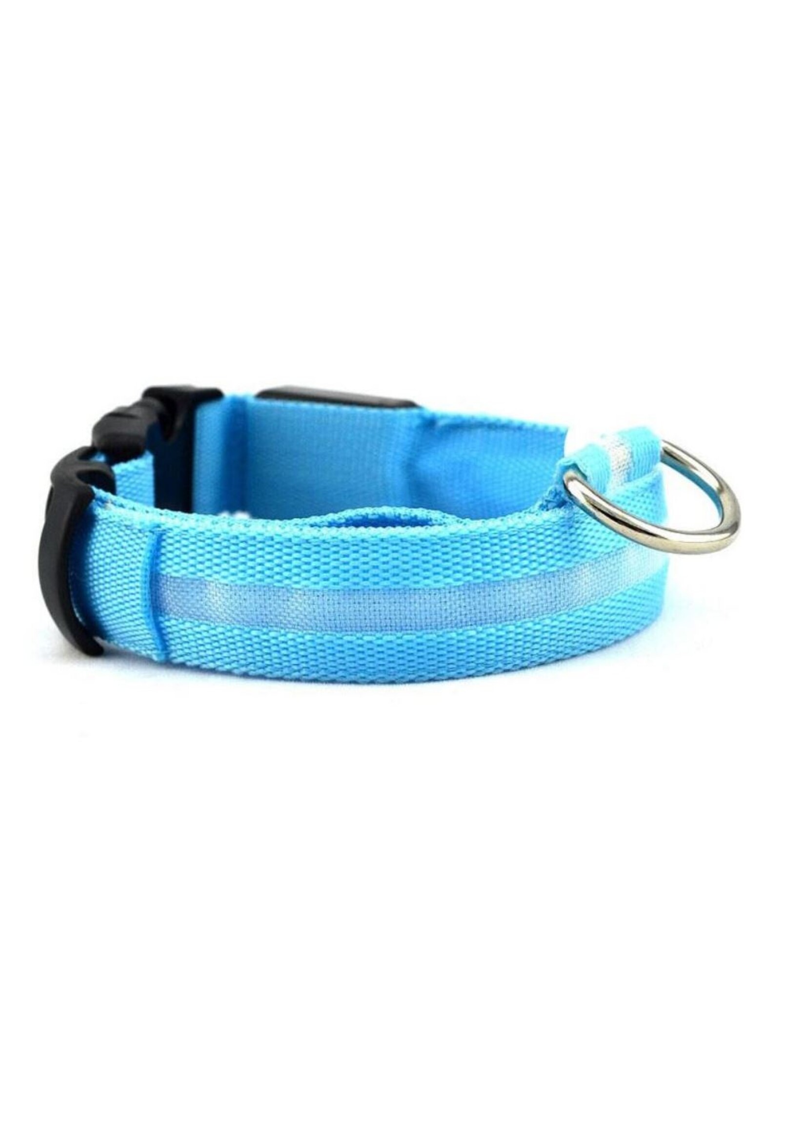 LED HALSBAND- STANDAARD BLAUW – Halsband voor uw hond – Halsband met verlichting