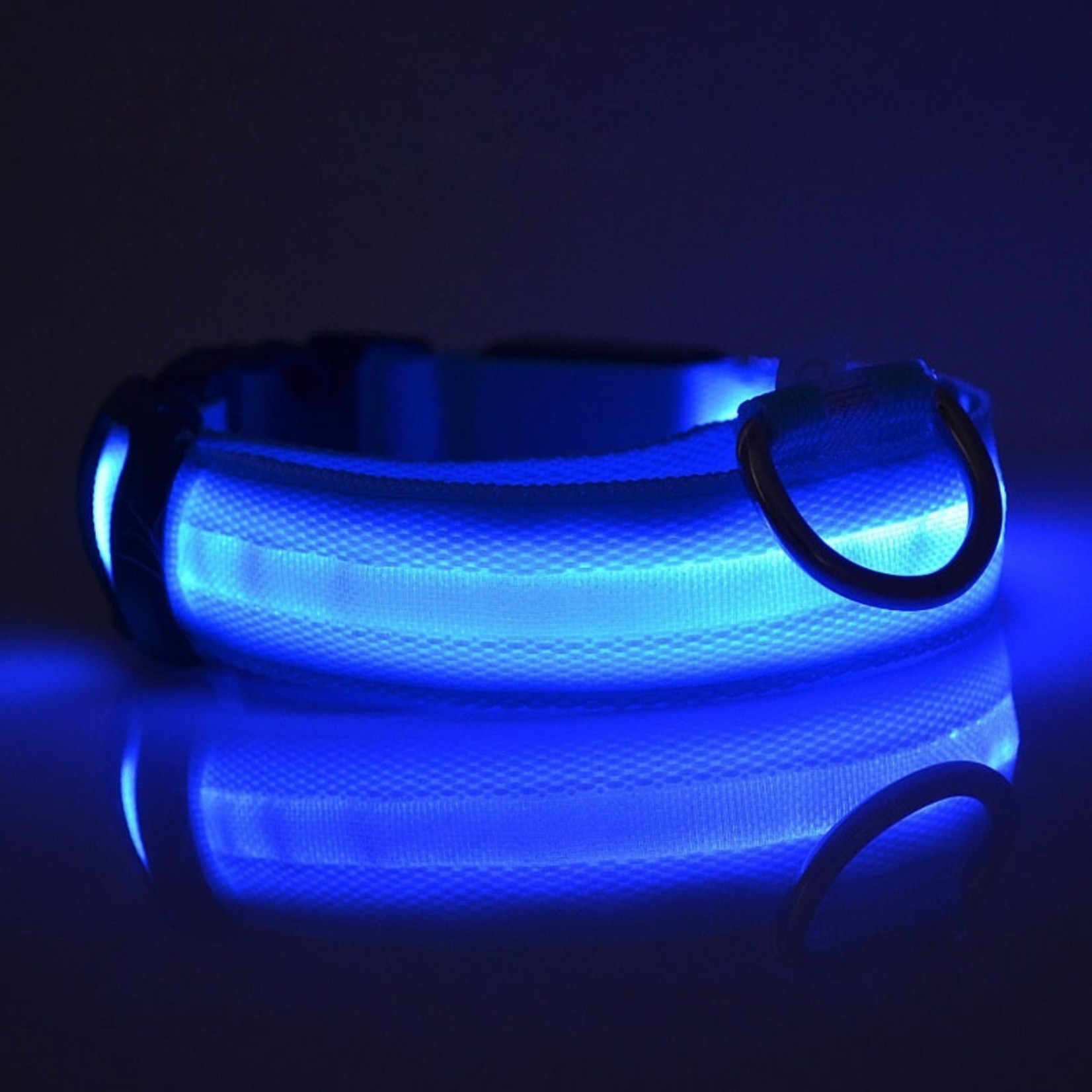 HALSBAND- STANDAARD BLAUW – Halsband voor uw hond met verlichting HE Products