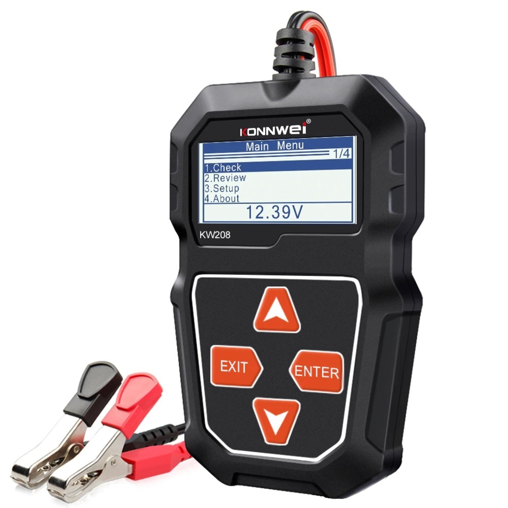 KONNWEI Konnwei KW208 Professionele Auto & Motor Accu Batterij tester 12V