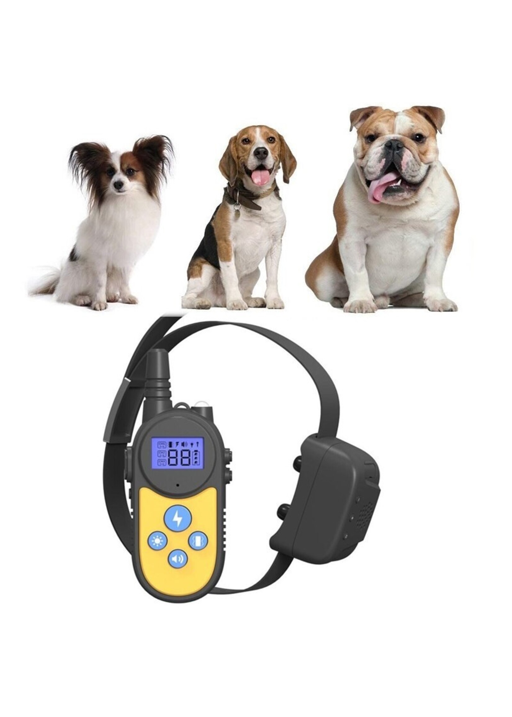 Waterdichte walkietalkie honden halsband - Antiblaf apparaat - opleiden Behendigheidshond Trainingsmateriaal Elektrische halsband
