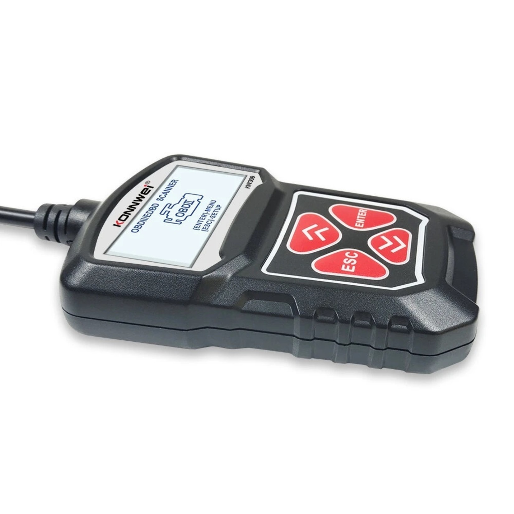 KONNWEI KONNWEI KW309 OBD2 Auto Diagnostische Scanner Tool OBDII Engine Fout Code Reader Rood/Zwart