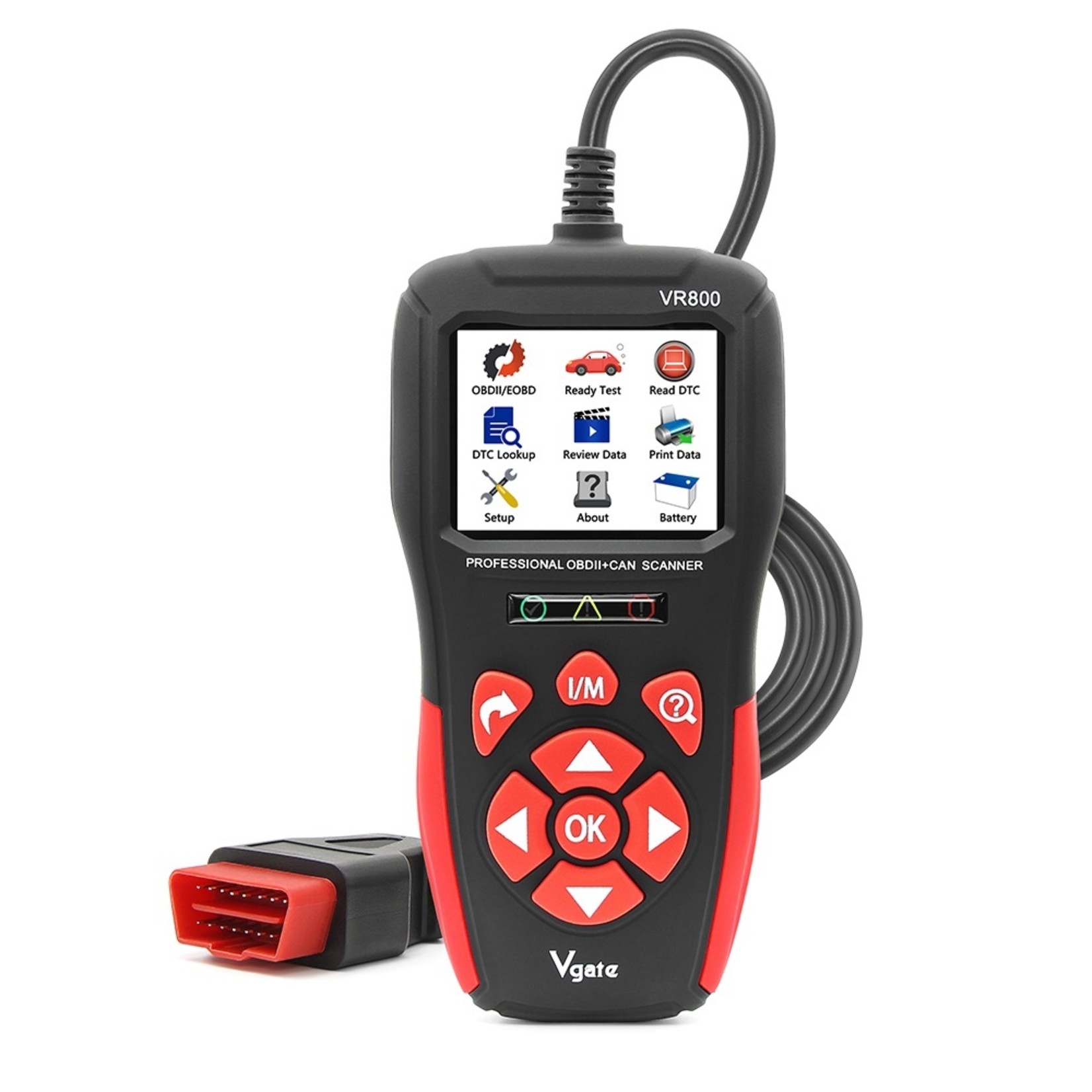 Vgate Vgate VR800 Code Reader OBD2 Scanner Auto Scan Gereedschap Automotive OBD 2 Diagnostisch Auto OBD Tool met Russische PK