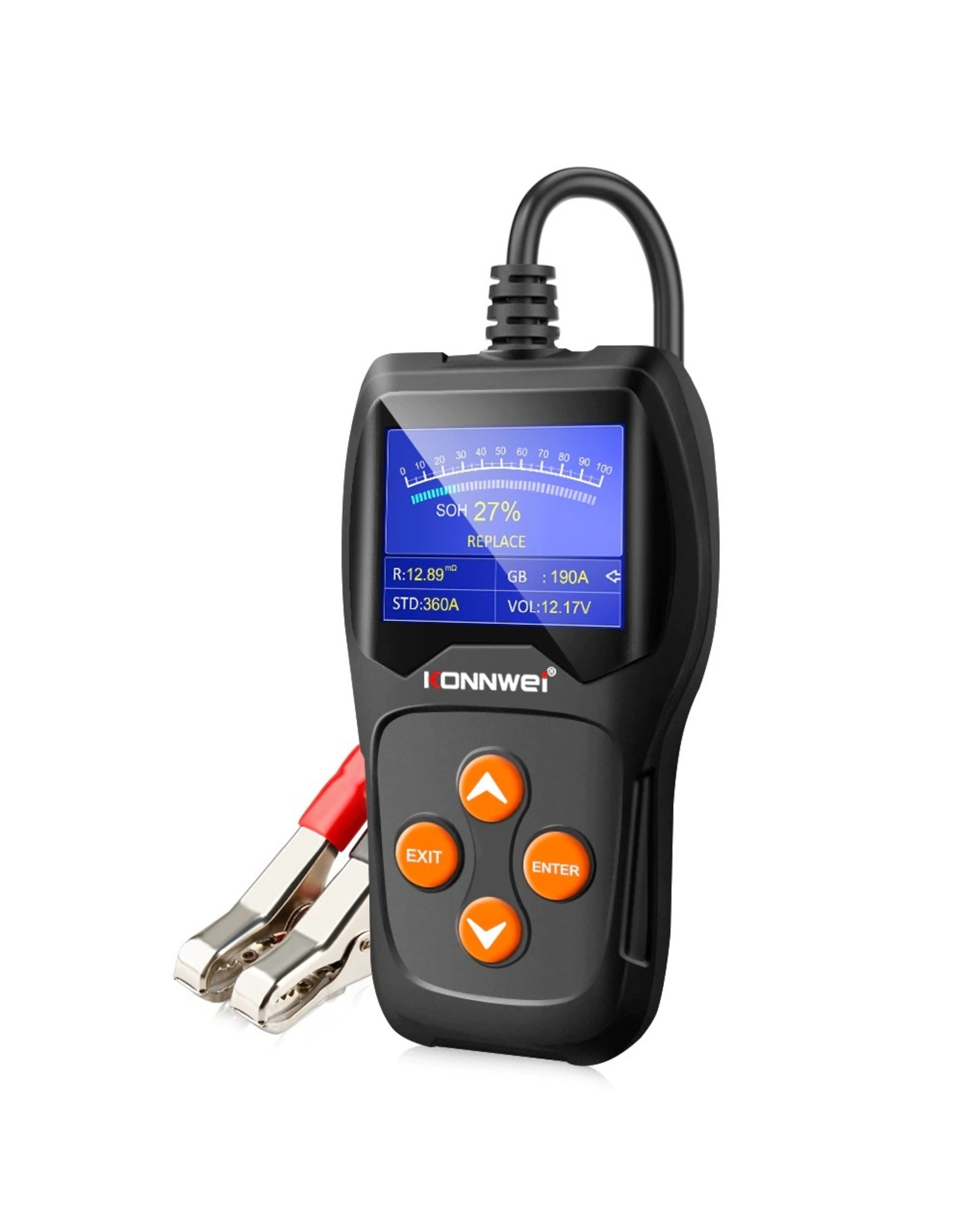KONNWEI KW600 Professionele Auto Digitale Batterij Tester 1002000CCA