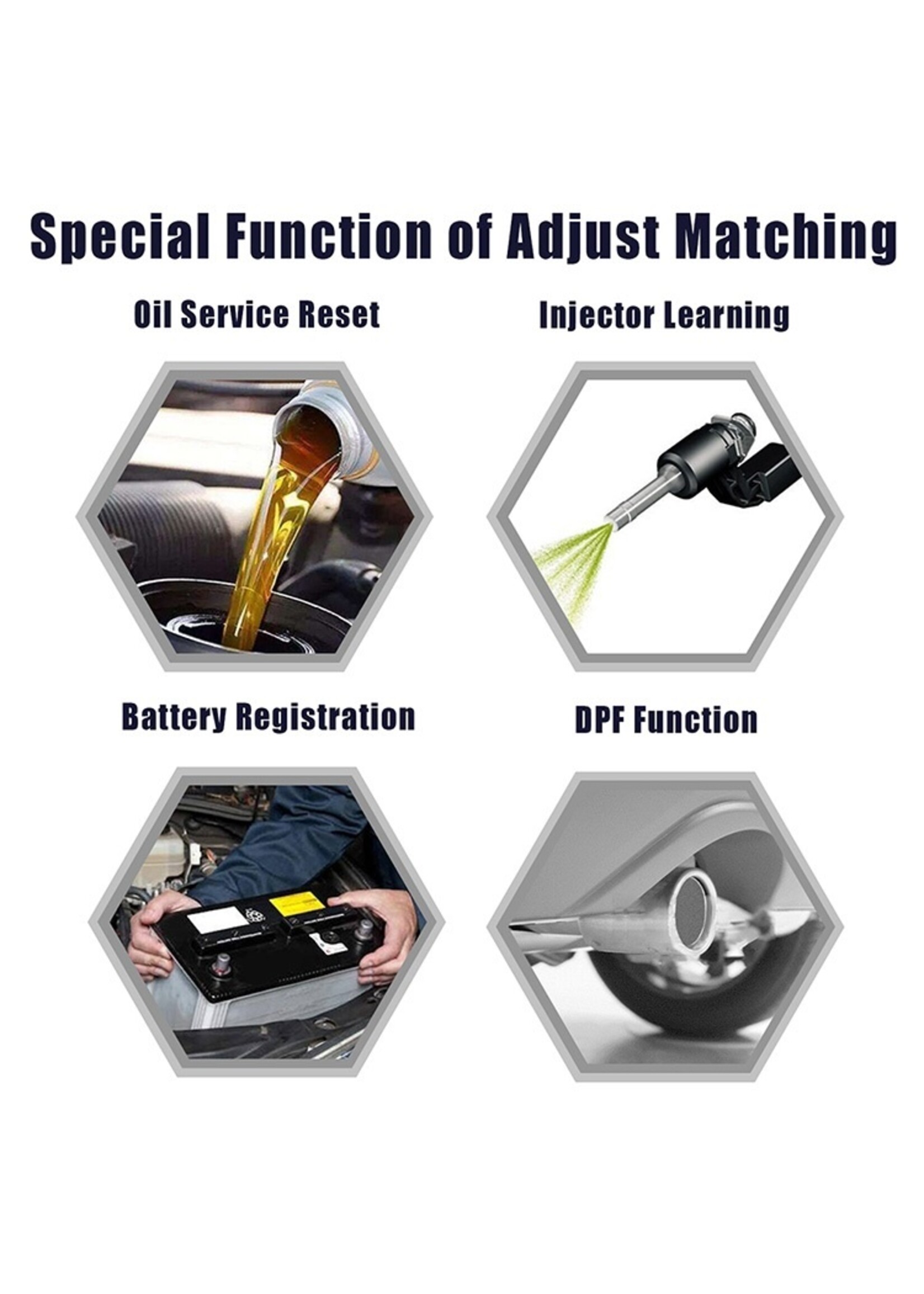 Ancel ANCEL VD700 OBD2-scanner Check Engine ABS SRS Alle systemen Diagnostisch Tool met EPB ABS DPF TPMS Oil Reset Injector Codering voor Volkswagen, voor  Audi, voor Skoda, voor Seat EOBD Code Reader Gratis update