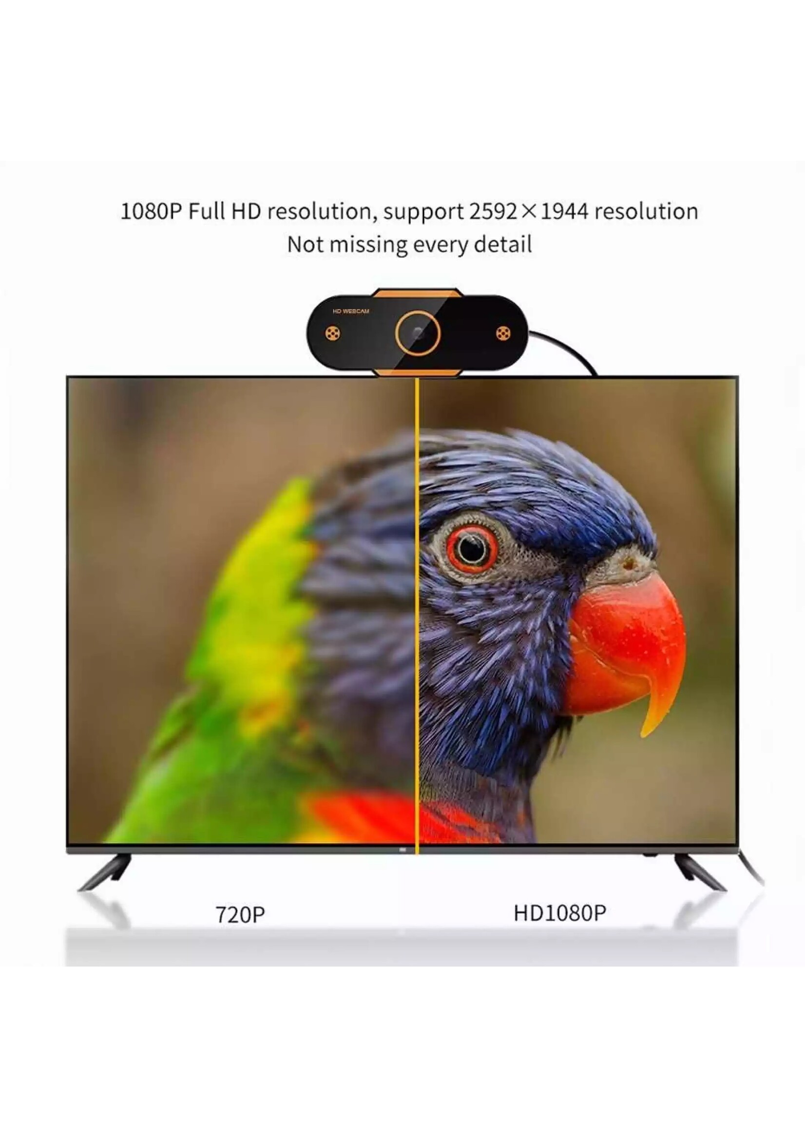 Autofocus 1944P HD Webcam - webcamera met microfoon slimme webcams voor live-uitzending Videobellen Thuisconferentiewerk
